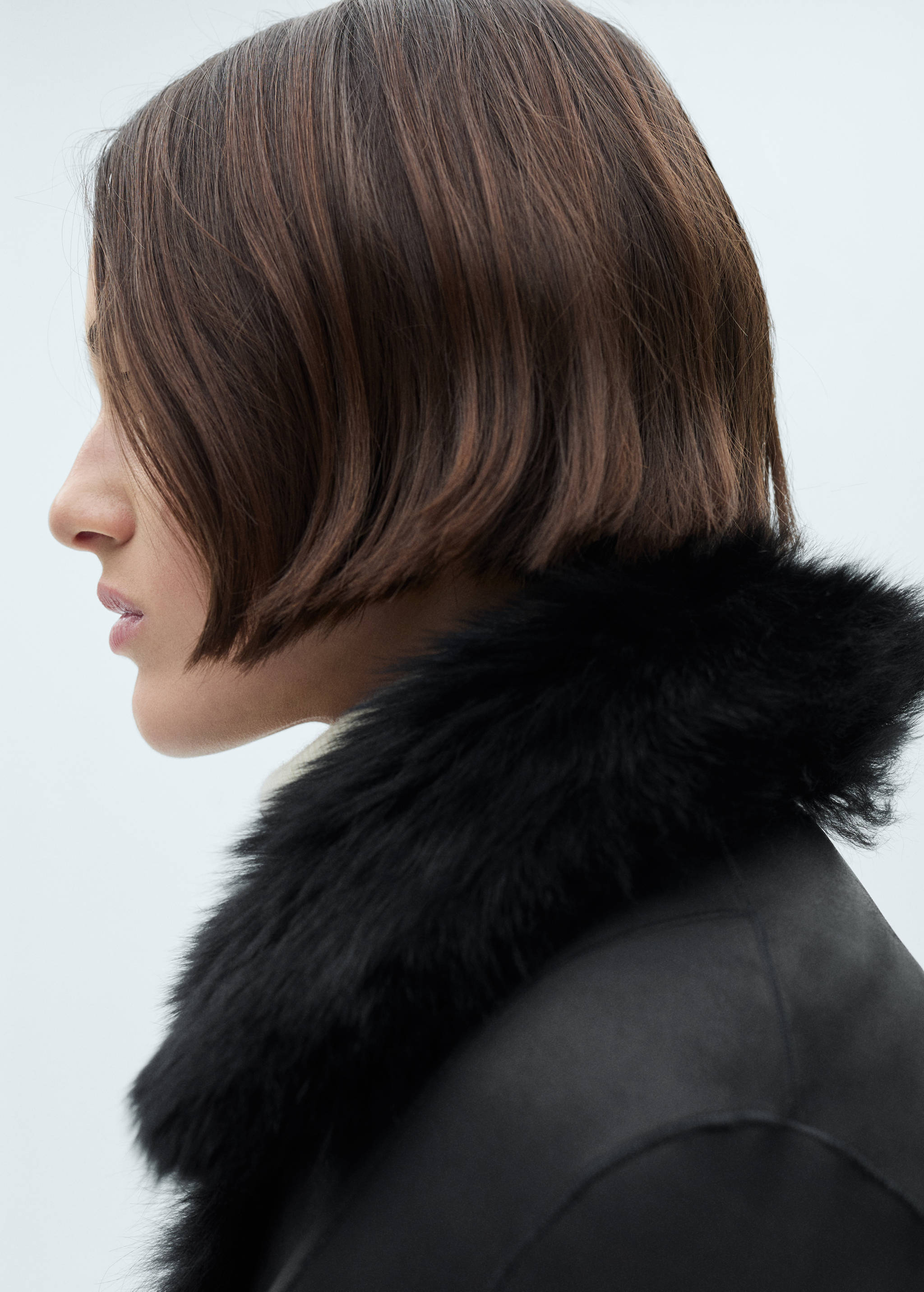 短款毛皮大衣 - null