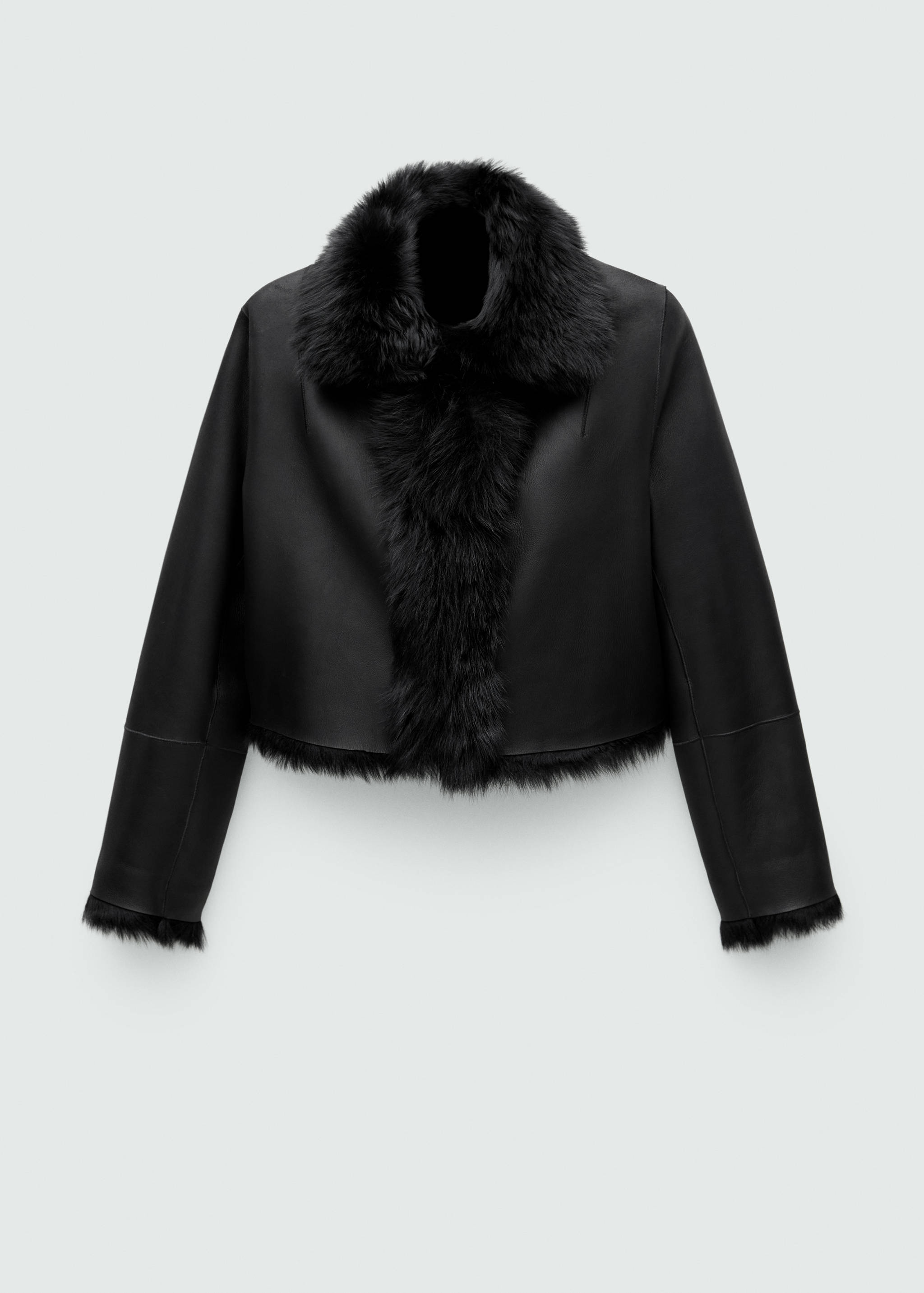 短款毛皮大衣 - null
