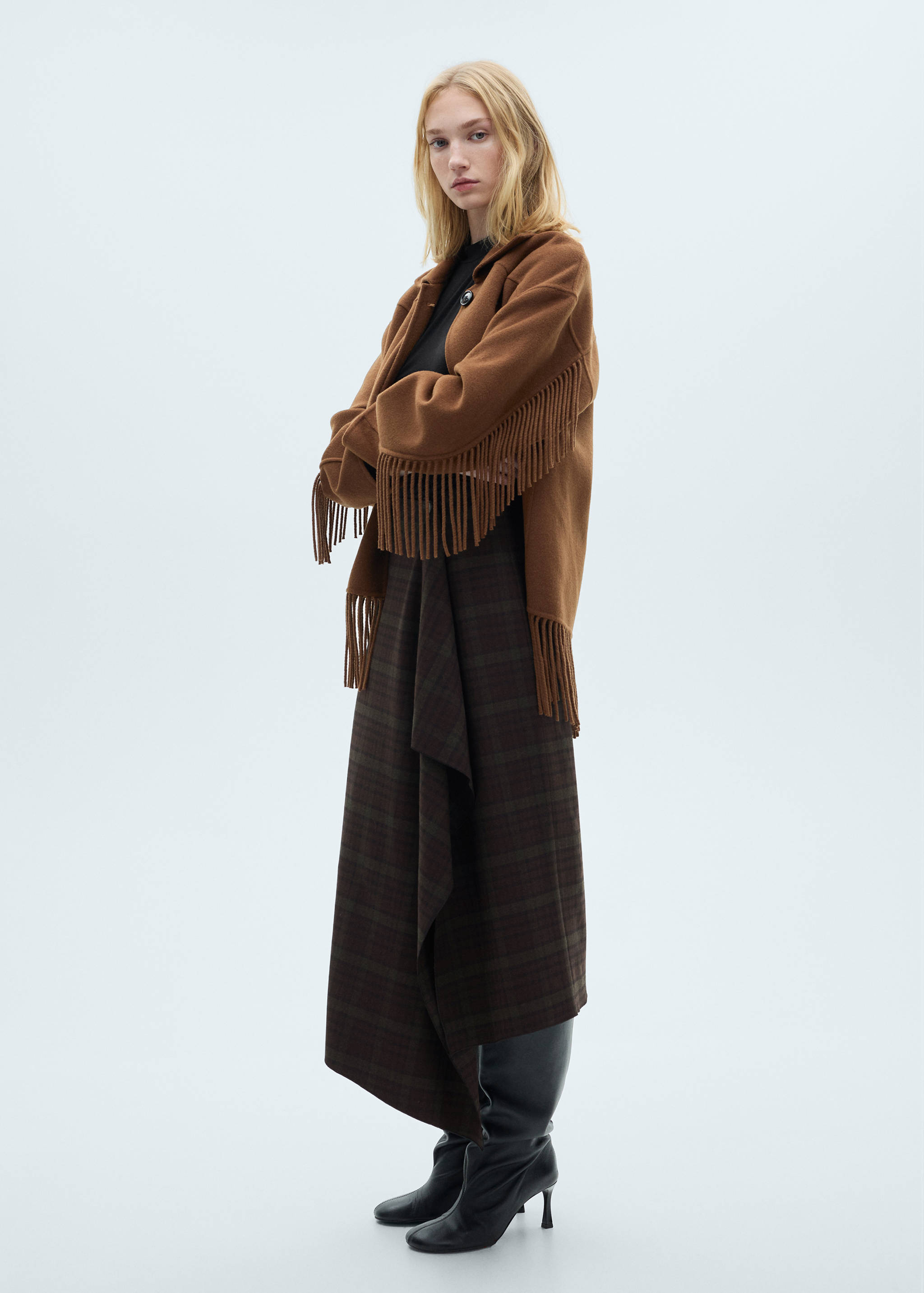 Φούστα ασύμμετρη καρό - Γενικό πλάνο