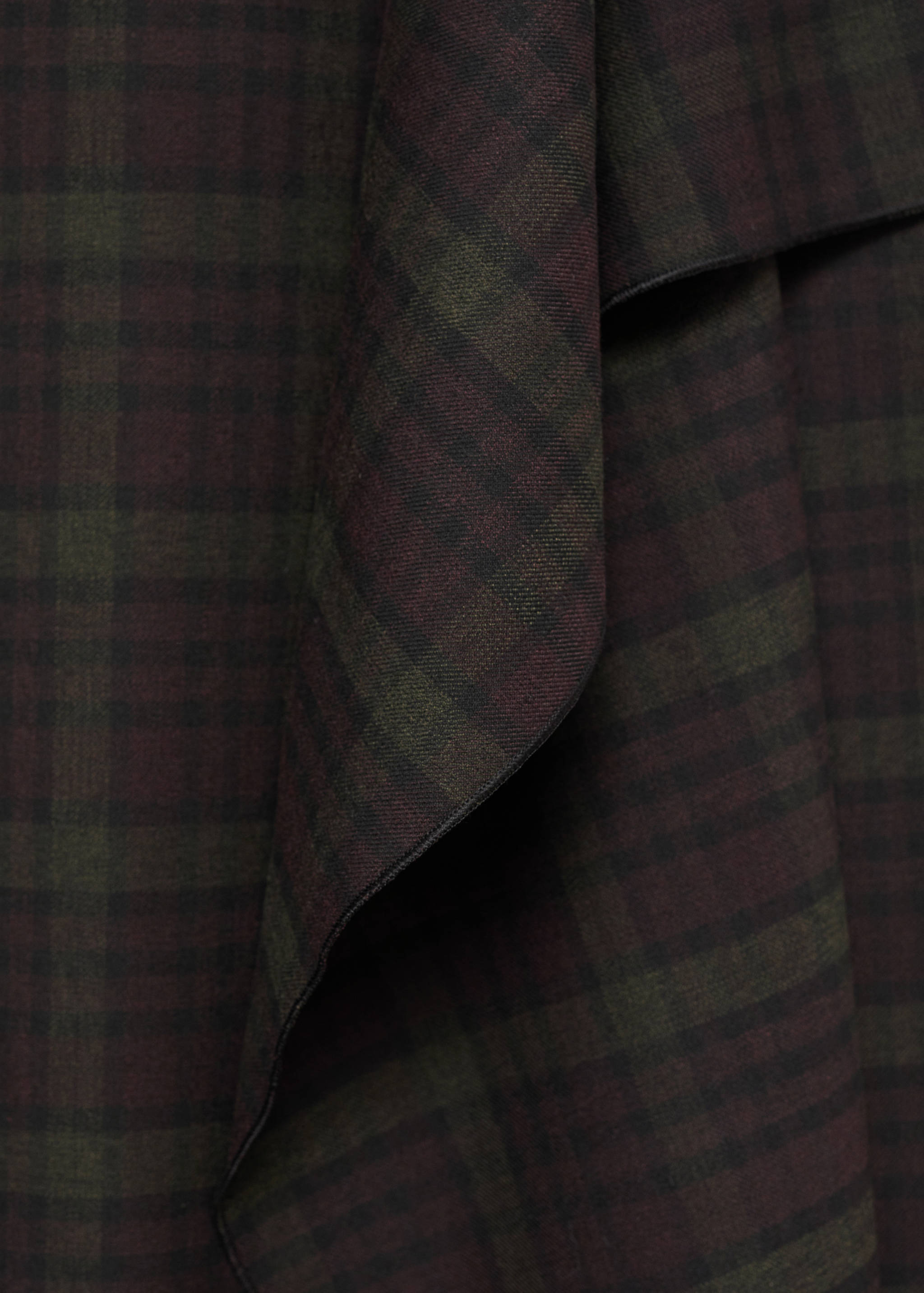 Φούστα ασύμμετρη καρό - Λεπτομέρεια του προϊόντος 8