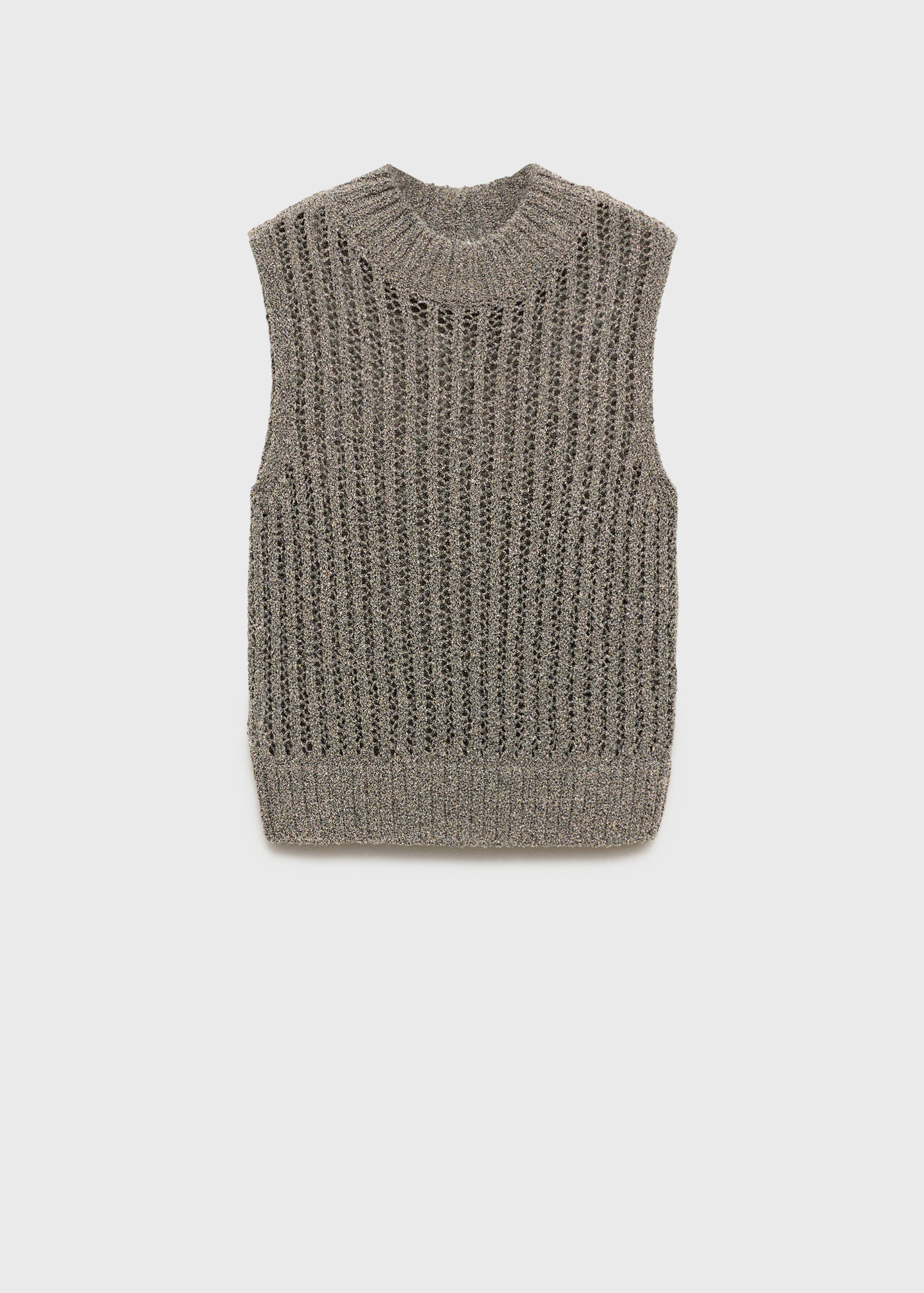 Chaleco punto calado lúrex - Artículo sin modelo