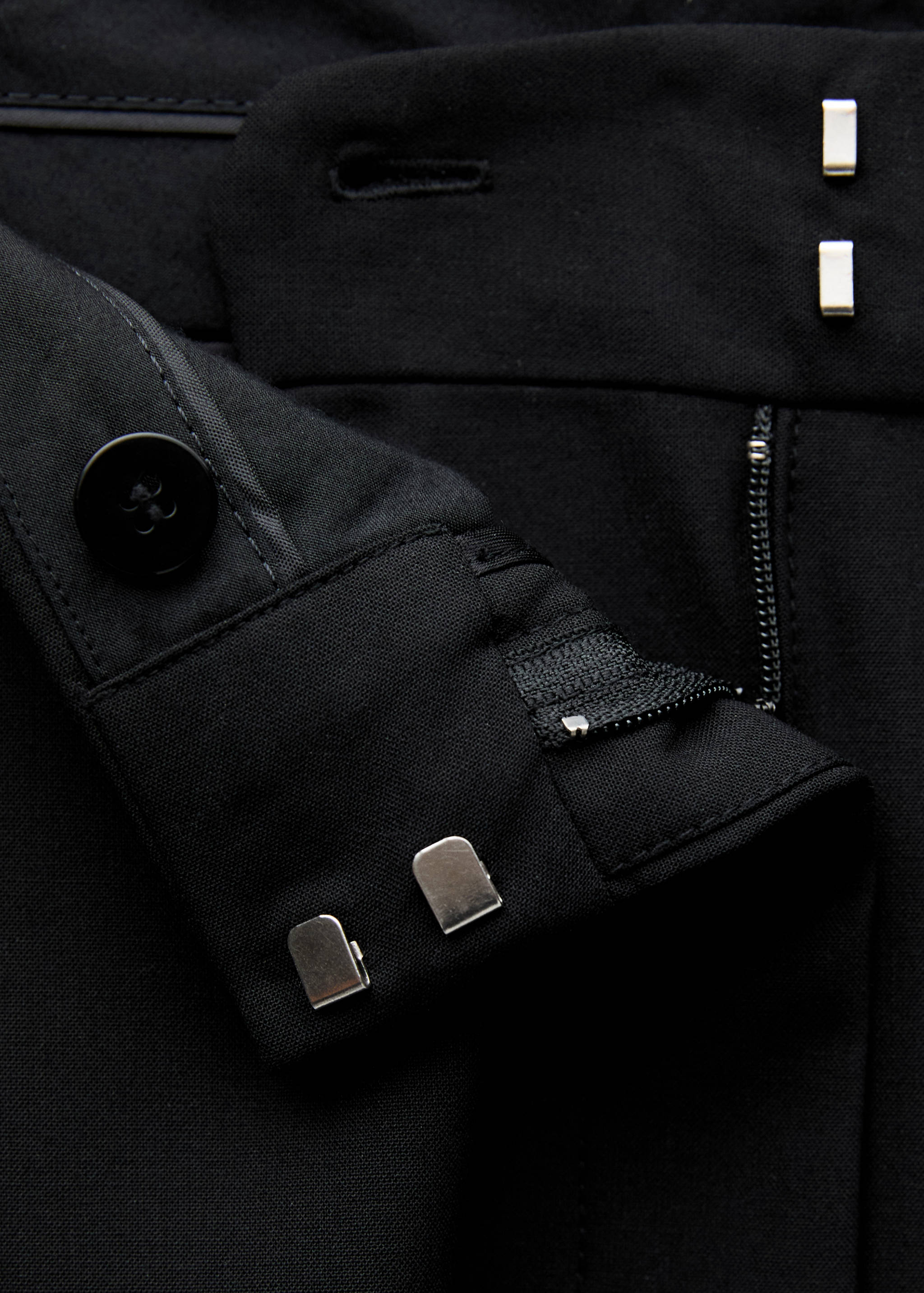 Pleat detail wool trousers - Details of the article 8