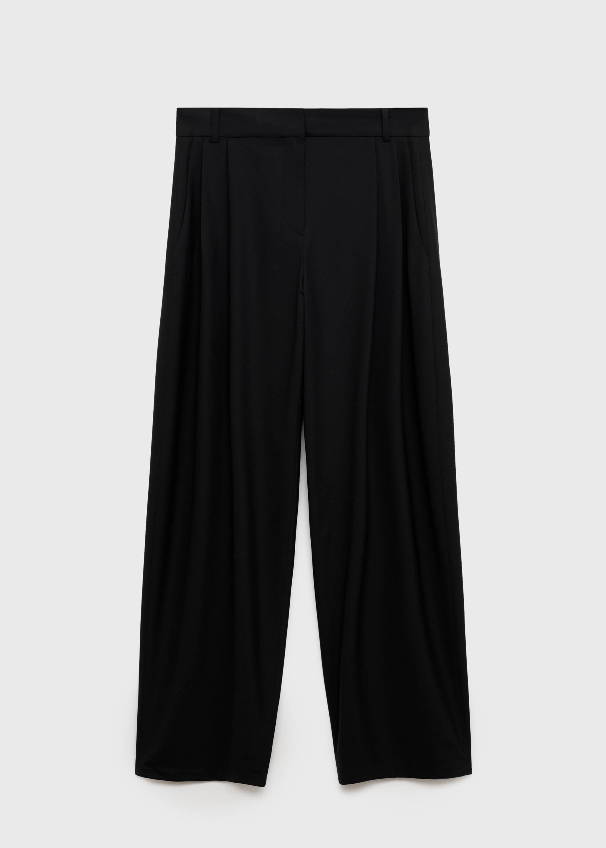 Pleat detail wool trousers - Article without model