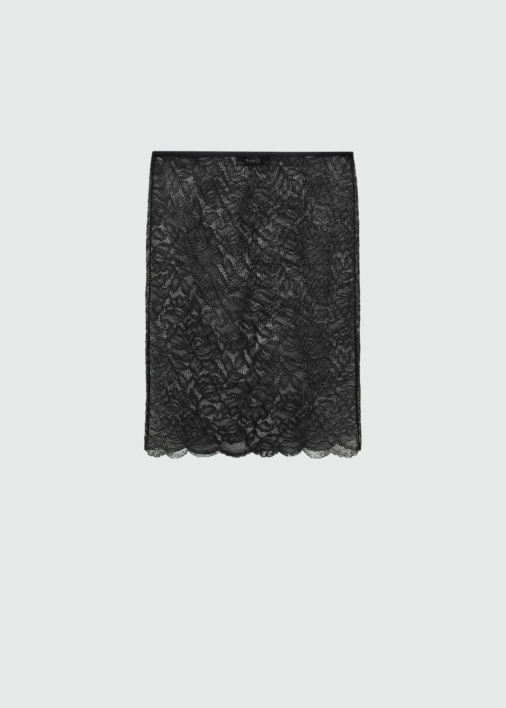 Falda semitransparente guipur - Artículo sin modelo