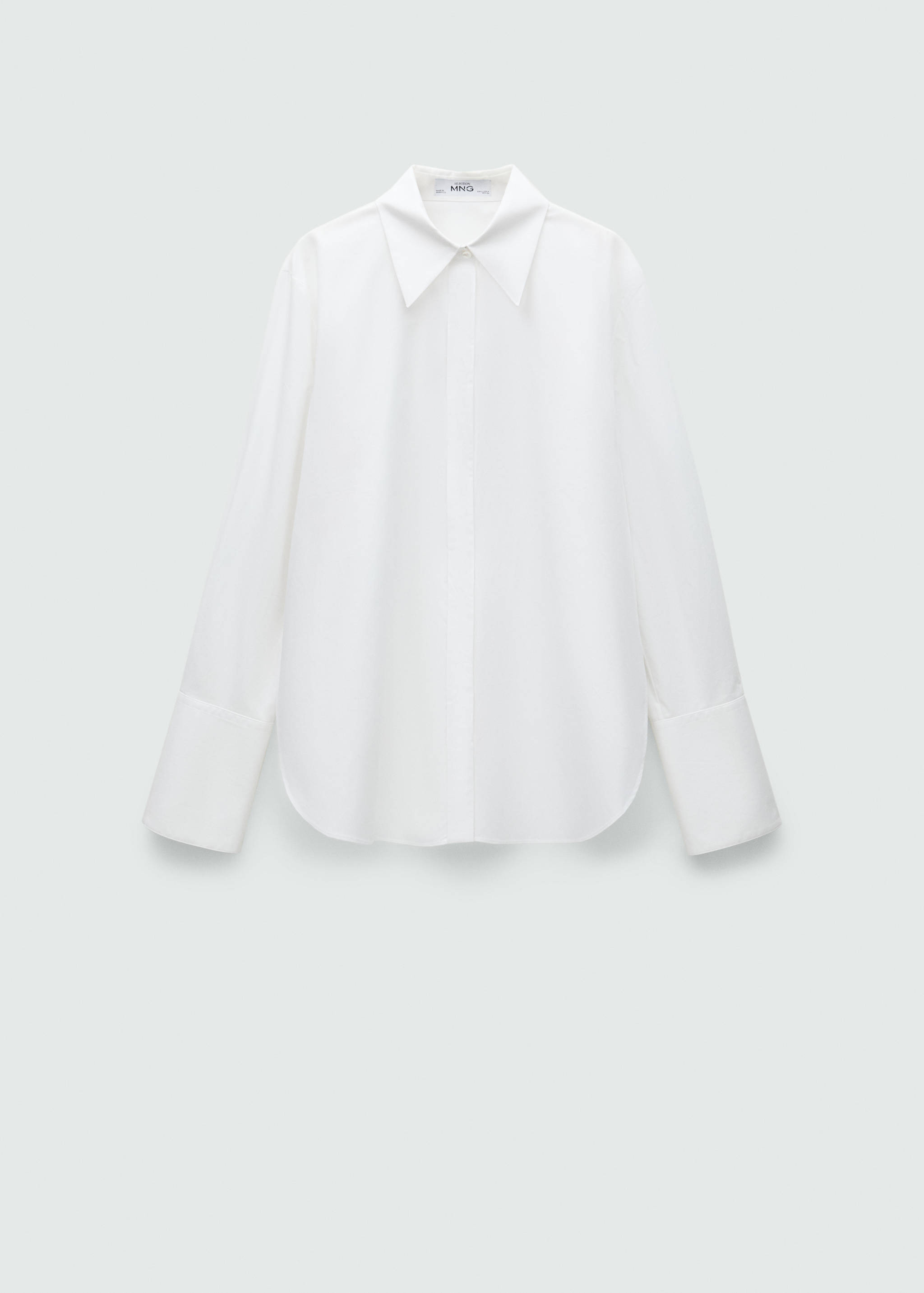 100% cotton oversized shirt - Article without model