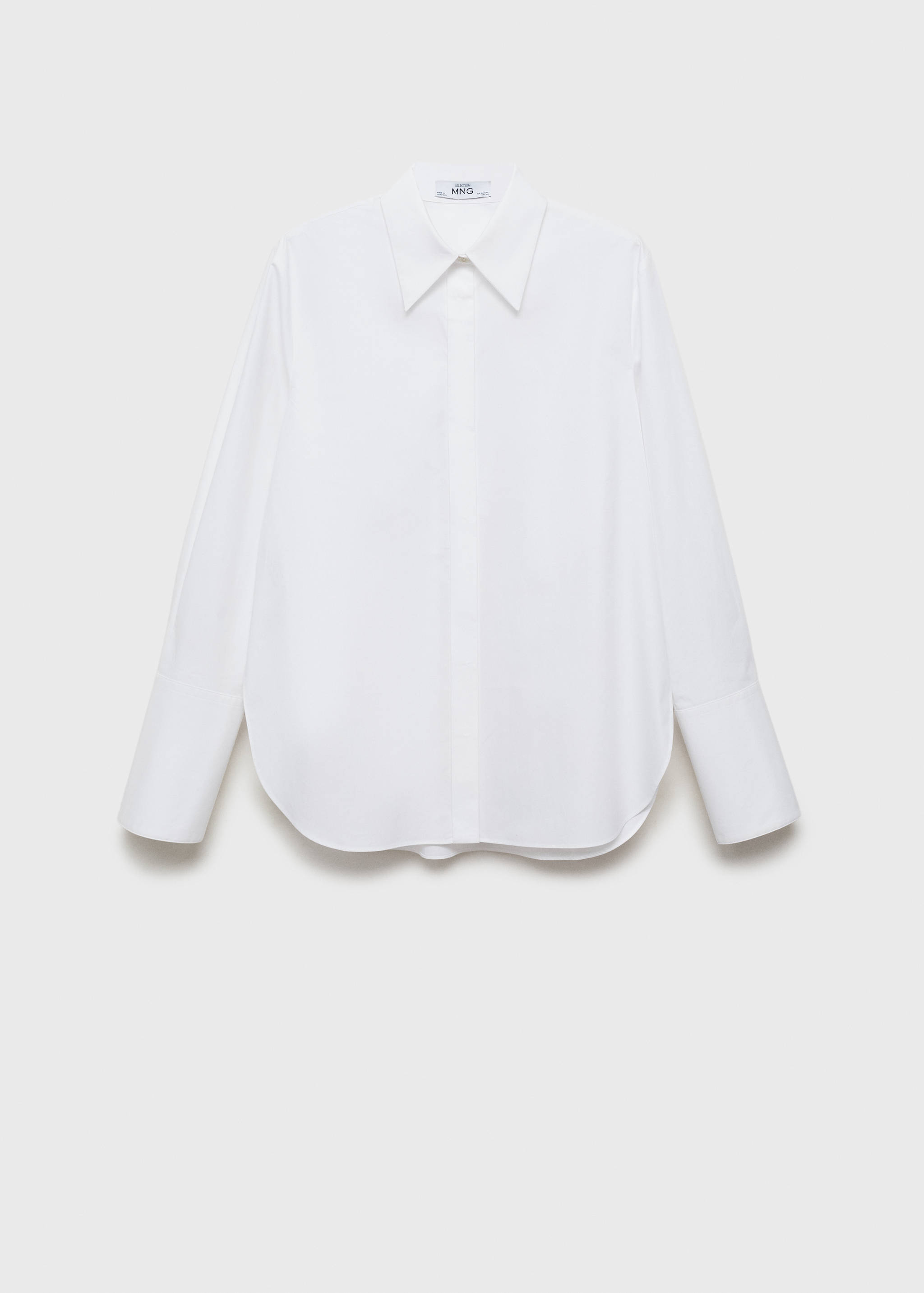 100% cotton oversized shirt - Article without model