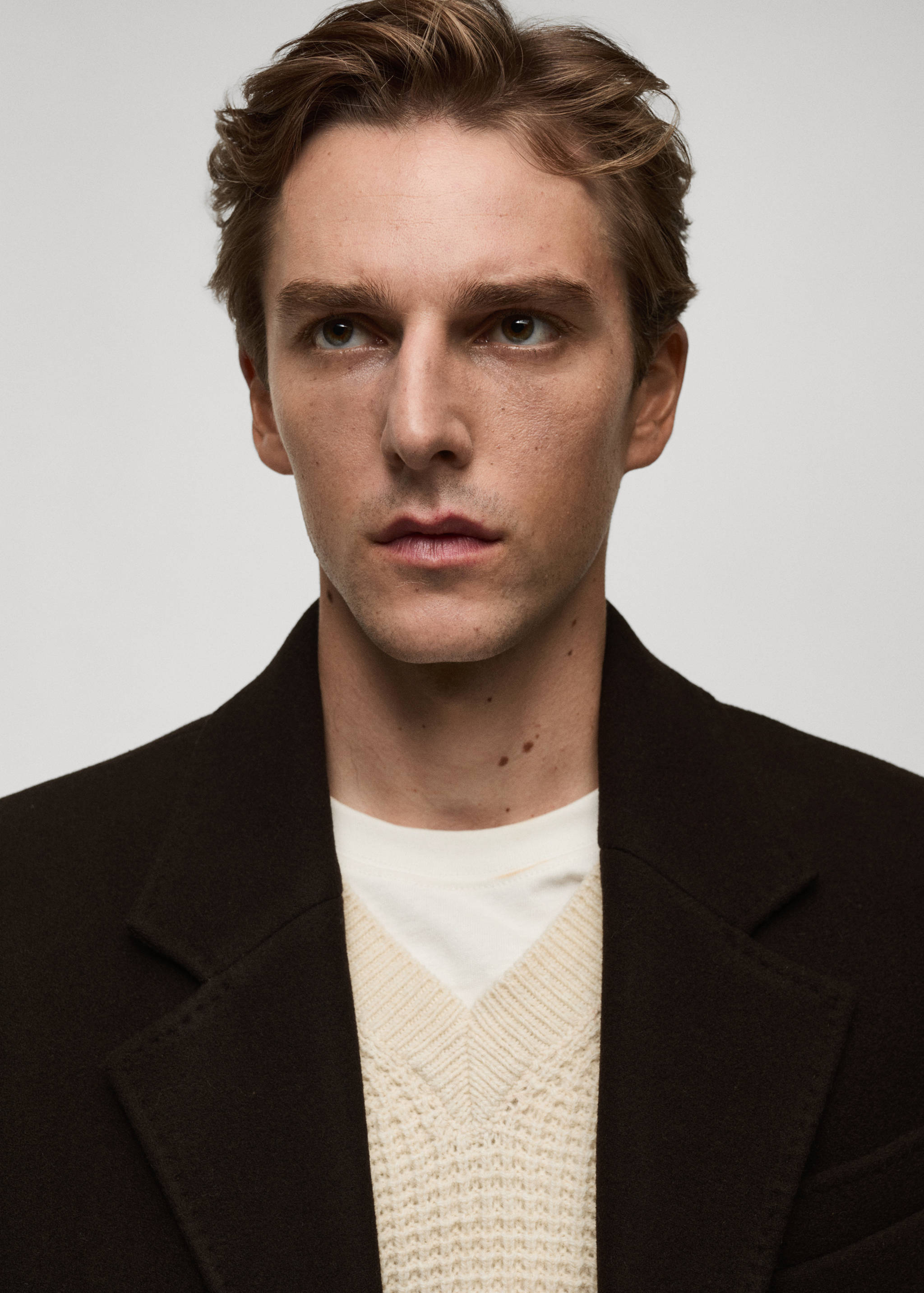 Relaxed-fit long wool coat - Details of the article 1