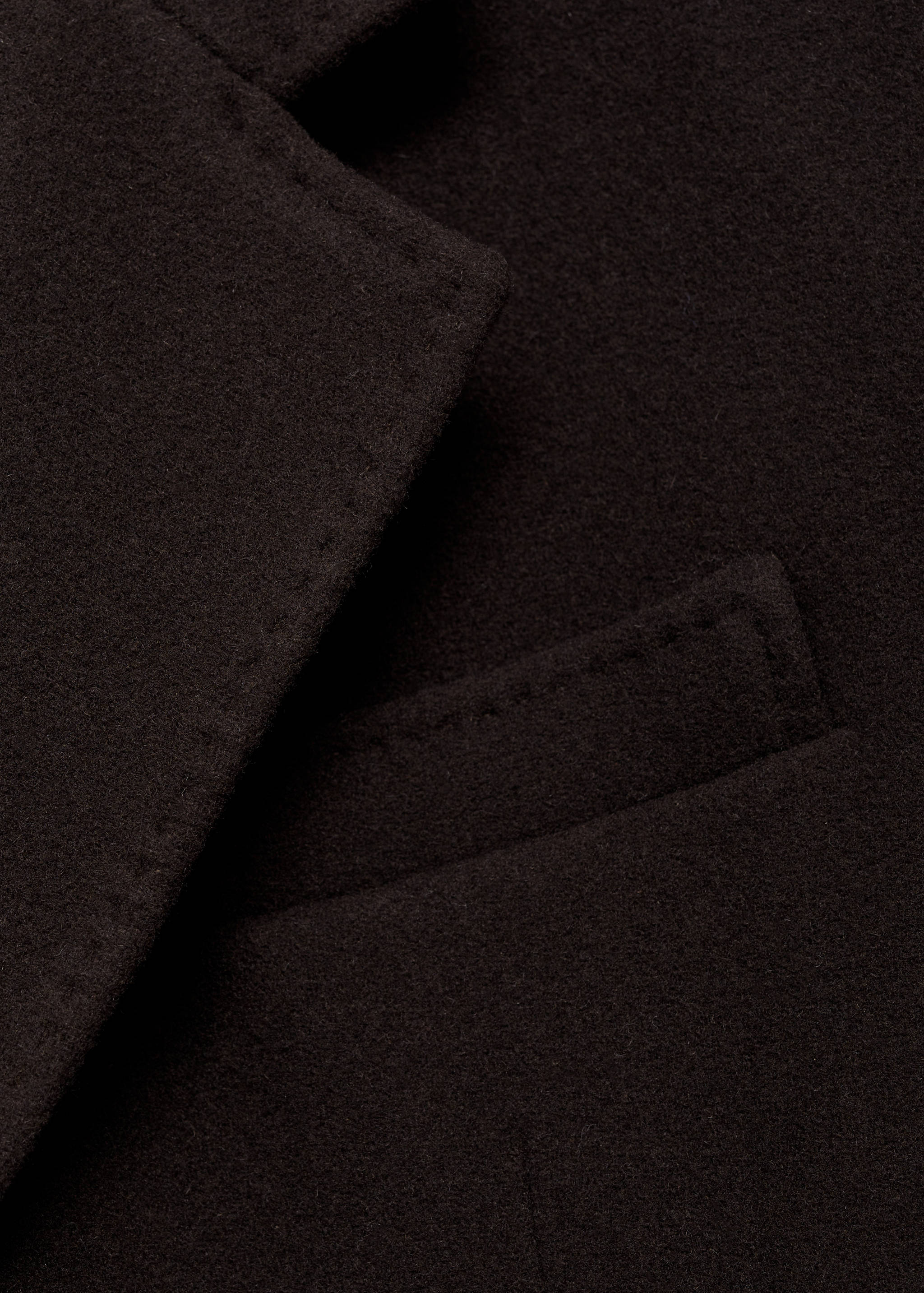 Relaxed-fit long wool coat - Details of the article 0