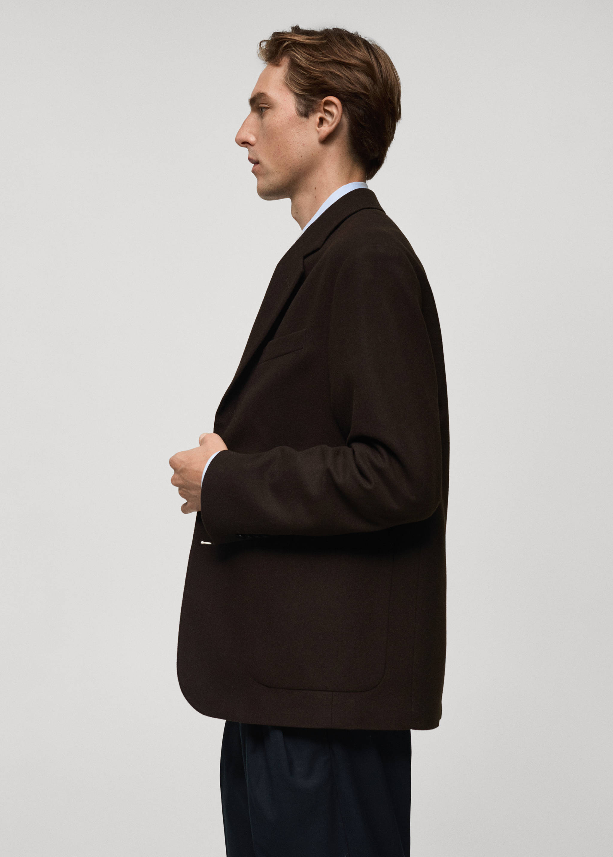Recycled wool regular-fit jacket - Details of the article 2