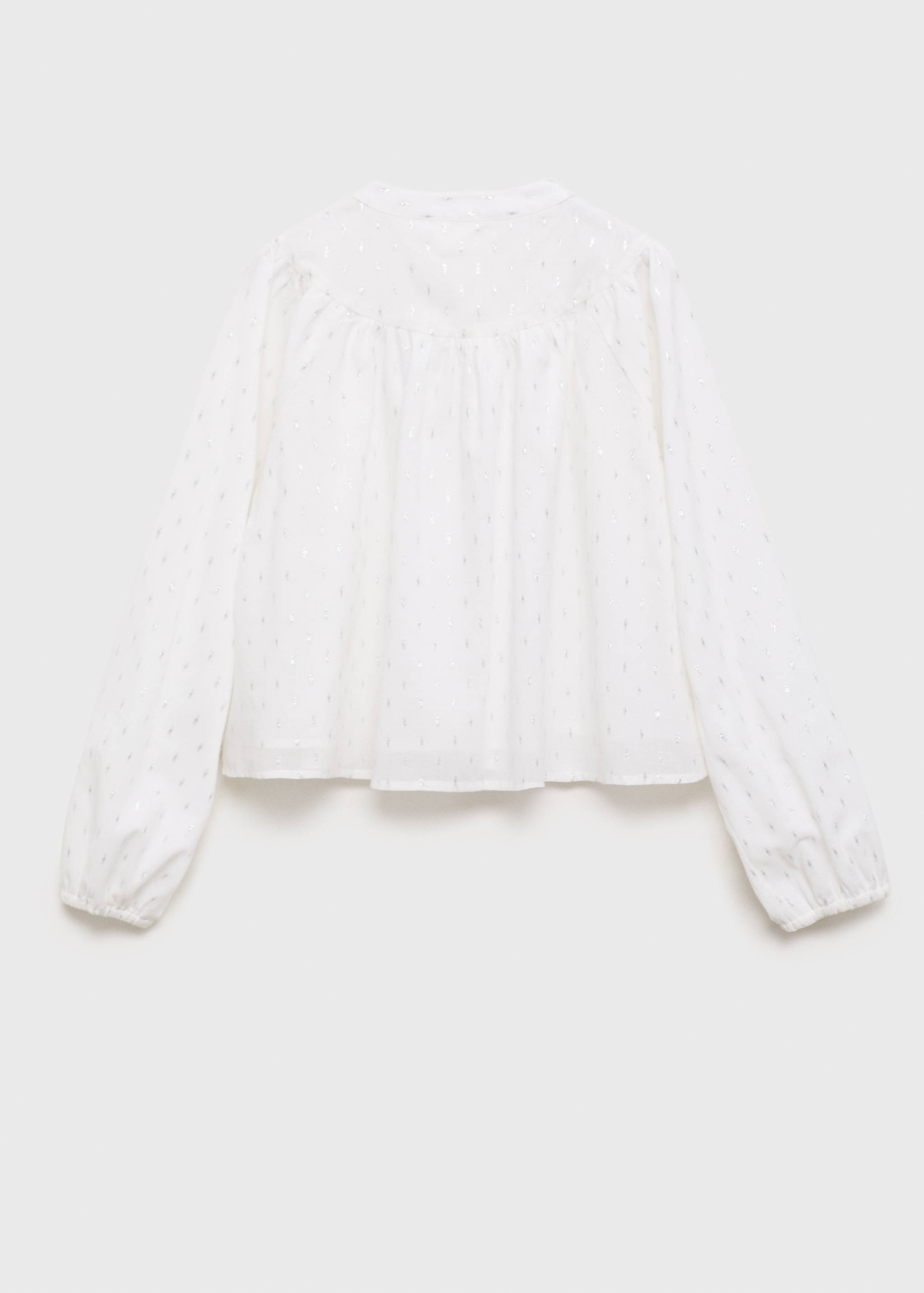 Blouse with lurex details - Reverse of the article