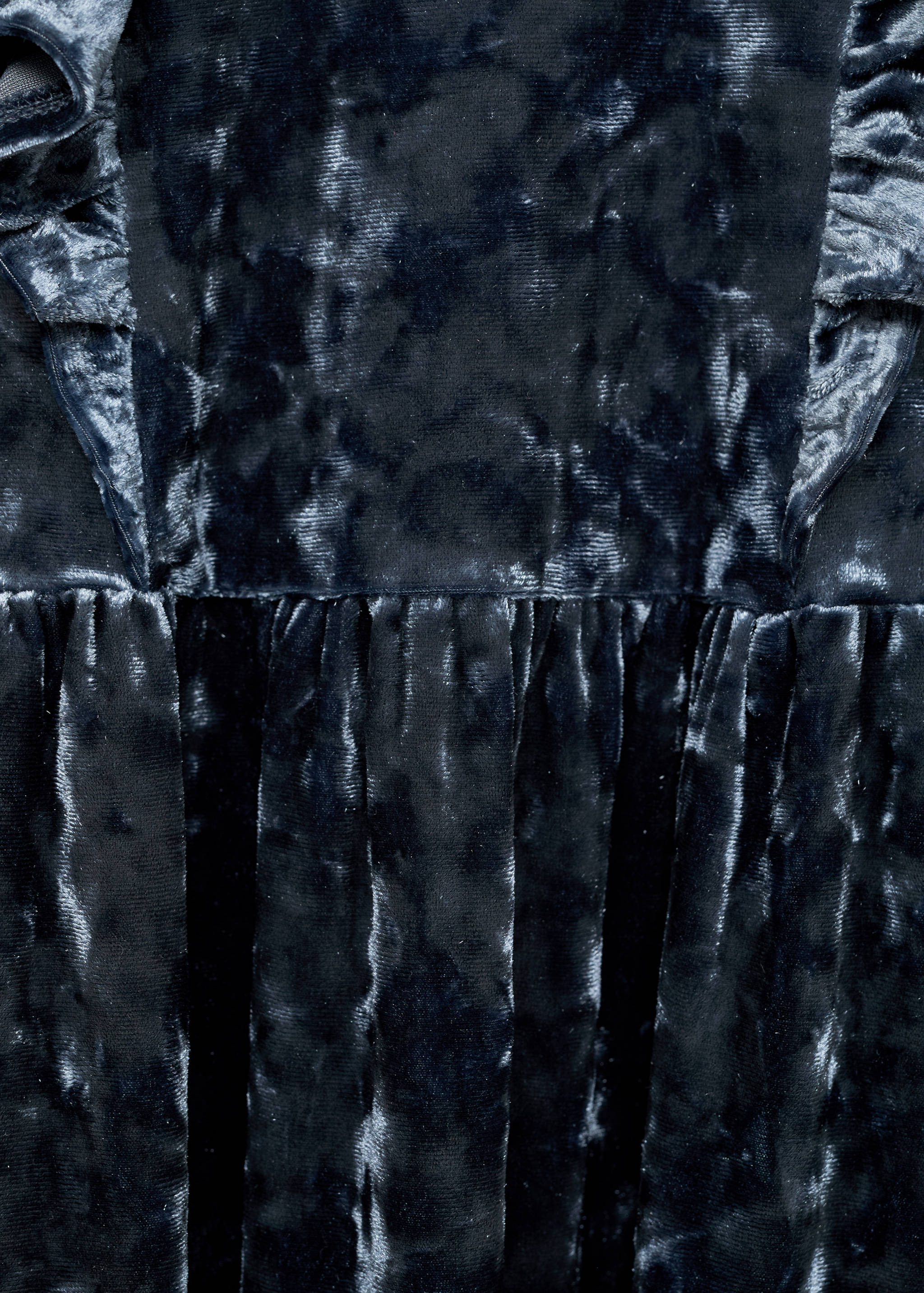 Robe velours volantée - Détail de l'article 0