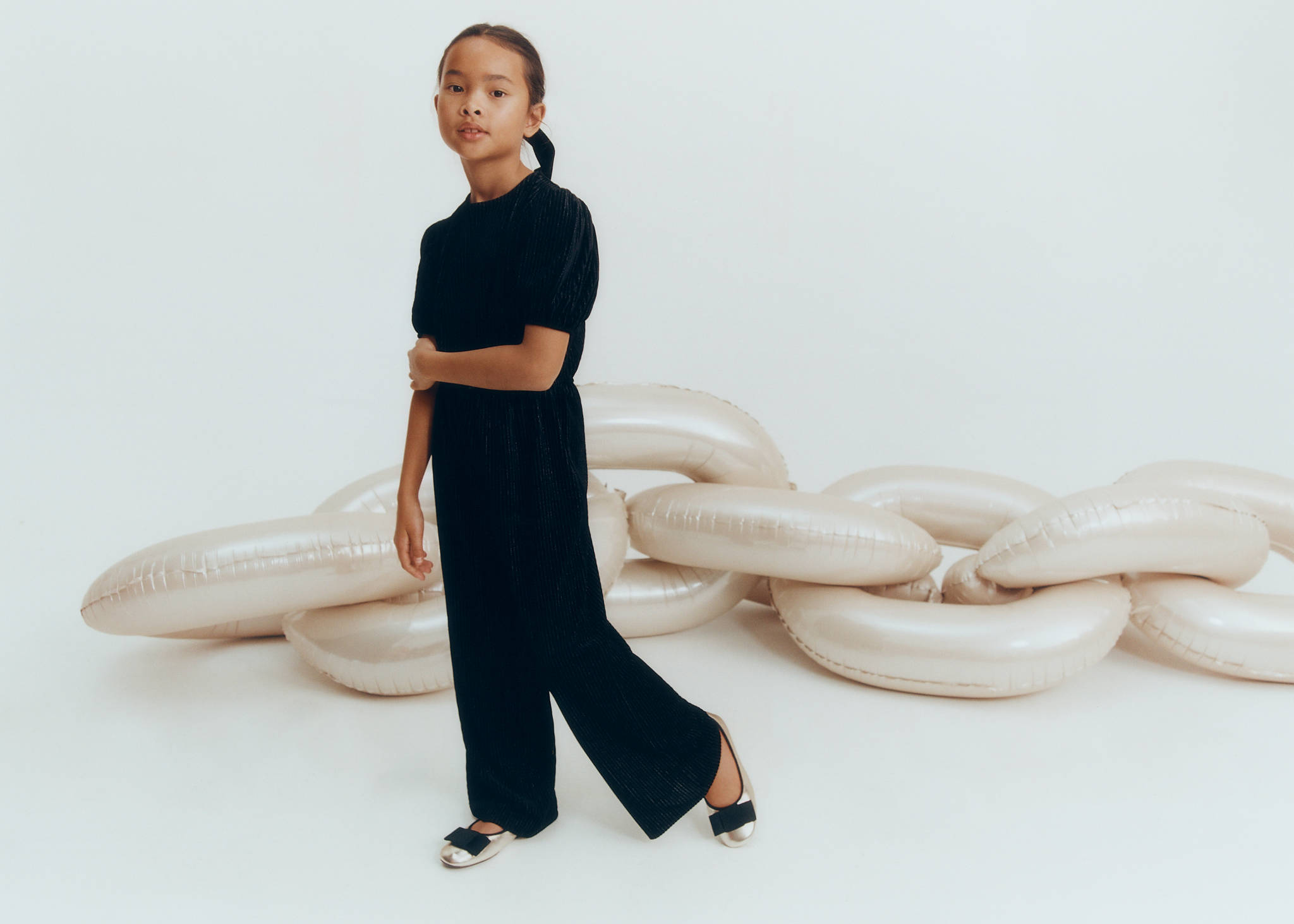 Combi-pantalon en lurex - Plan panoramique