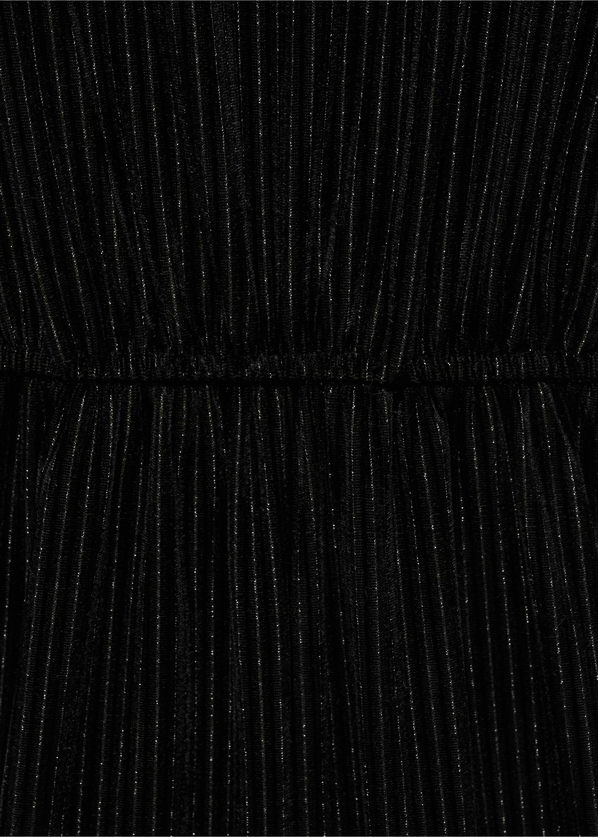 Lurex long jumpsuit - Details of the article 8, Black. Ref: 77099232-00.