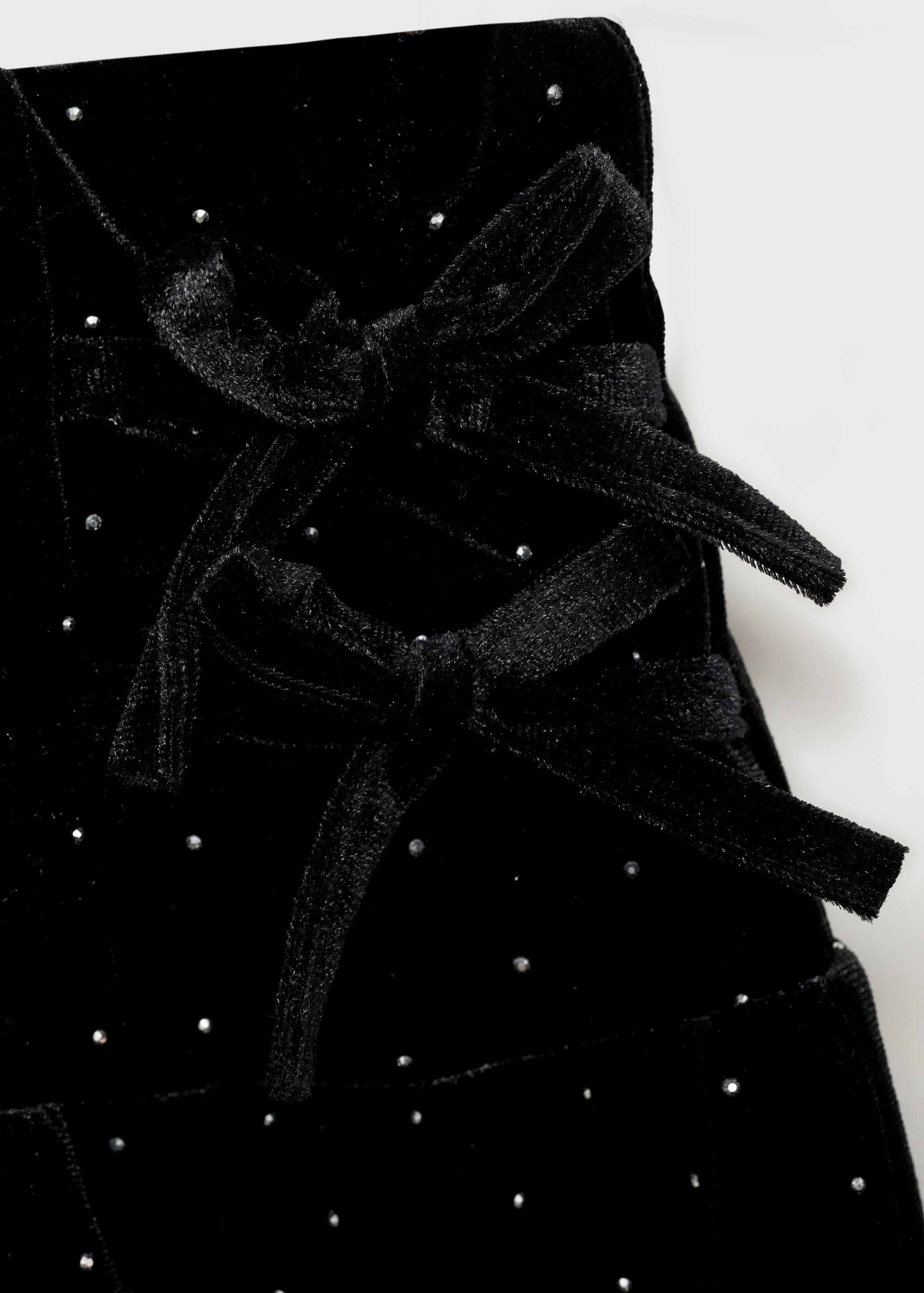 Rhinestone velvet skirt - Details of the article 8