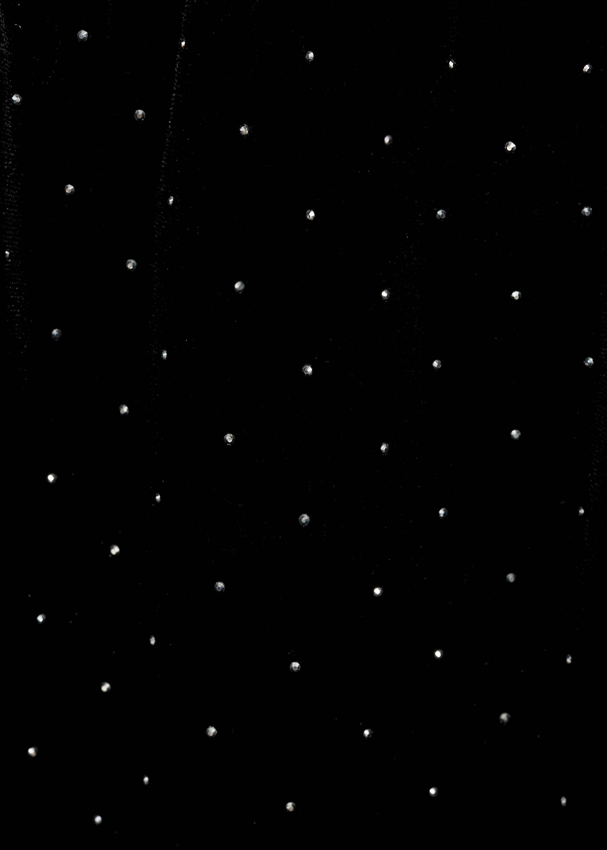 Rhinestone velvet skirt - Details of the article 0