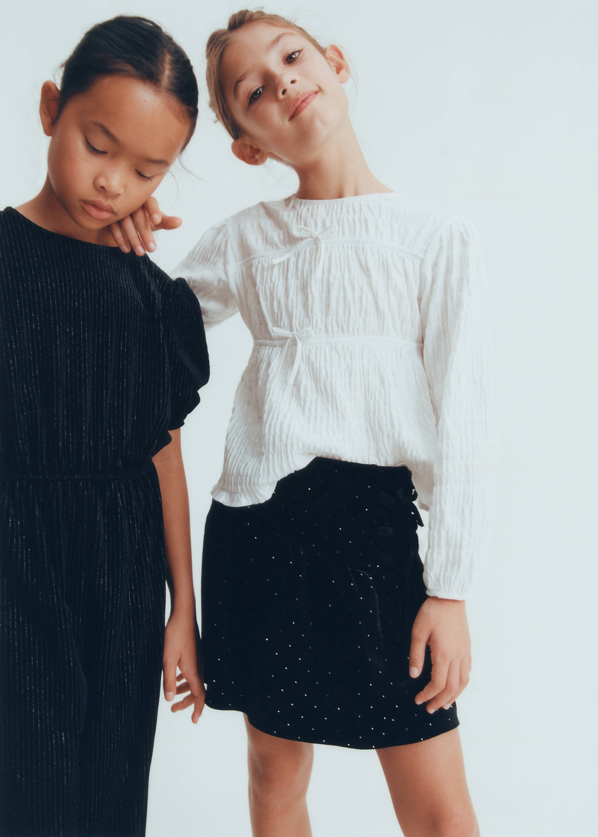 Rhinestone velvet skirt - Details of the article 5