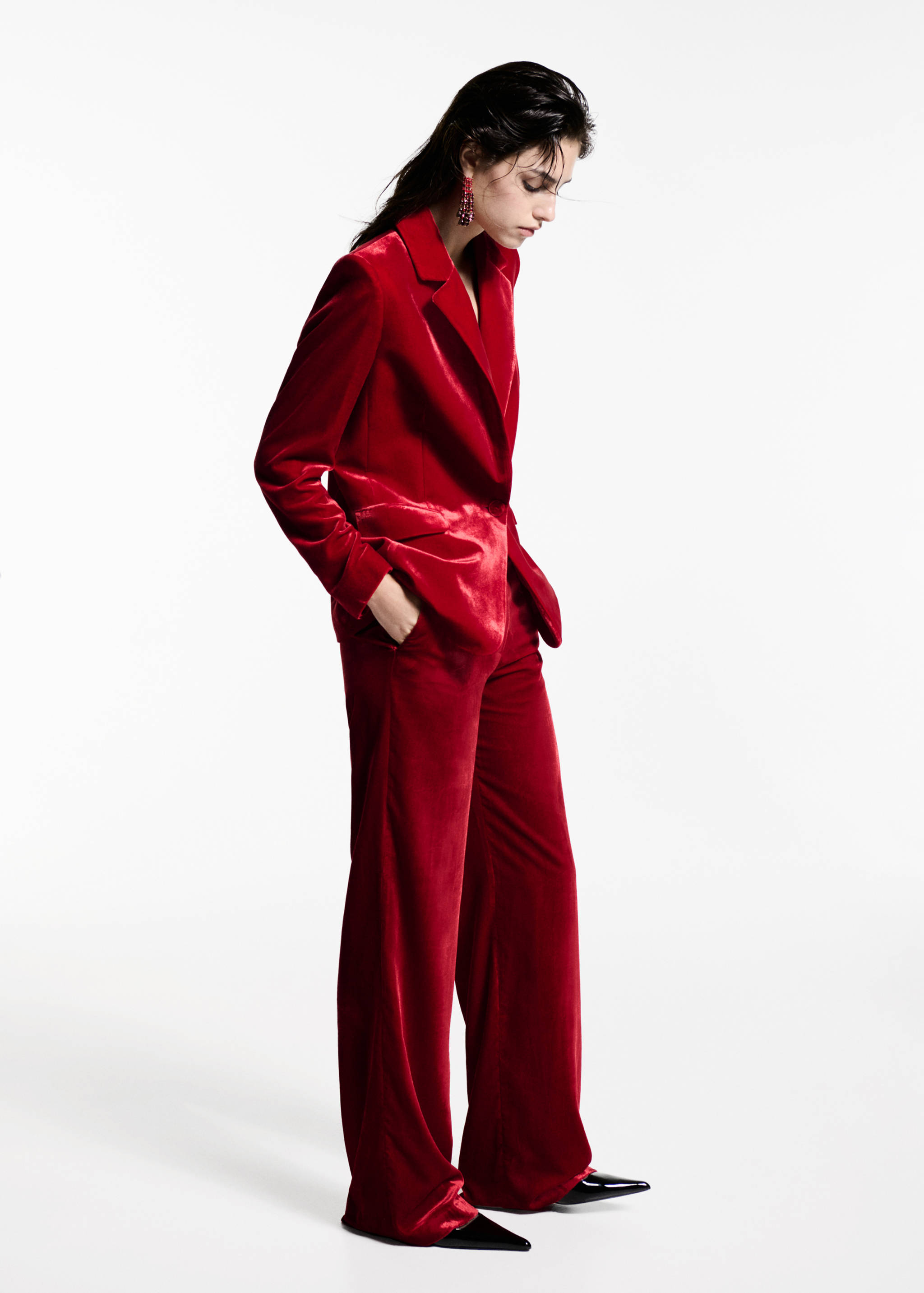 Pantalon costume velours - Plan général