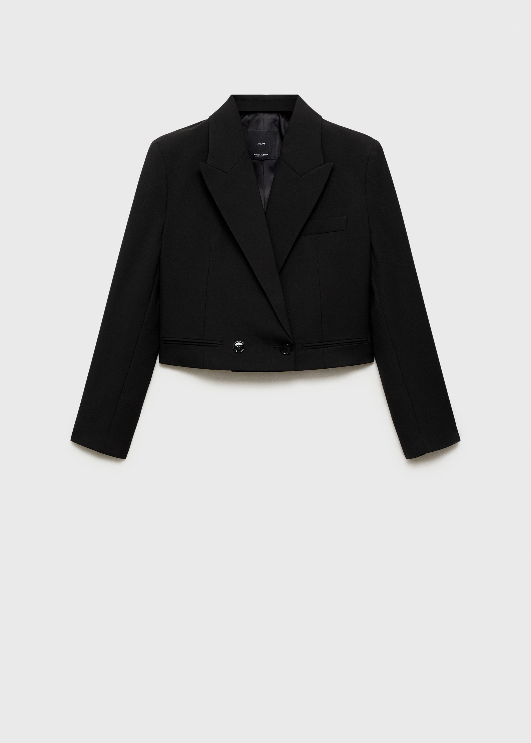 Double-breasted cropped jacket - Article without model