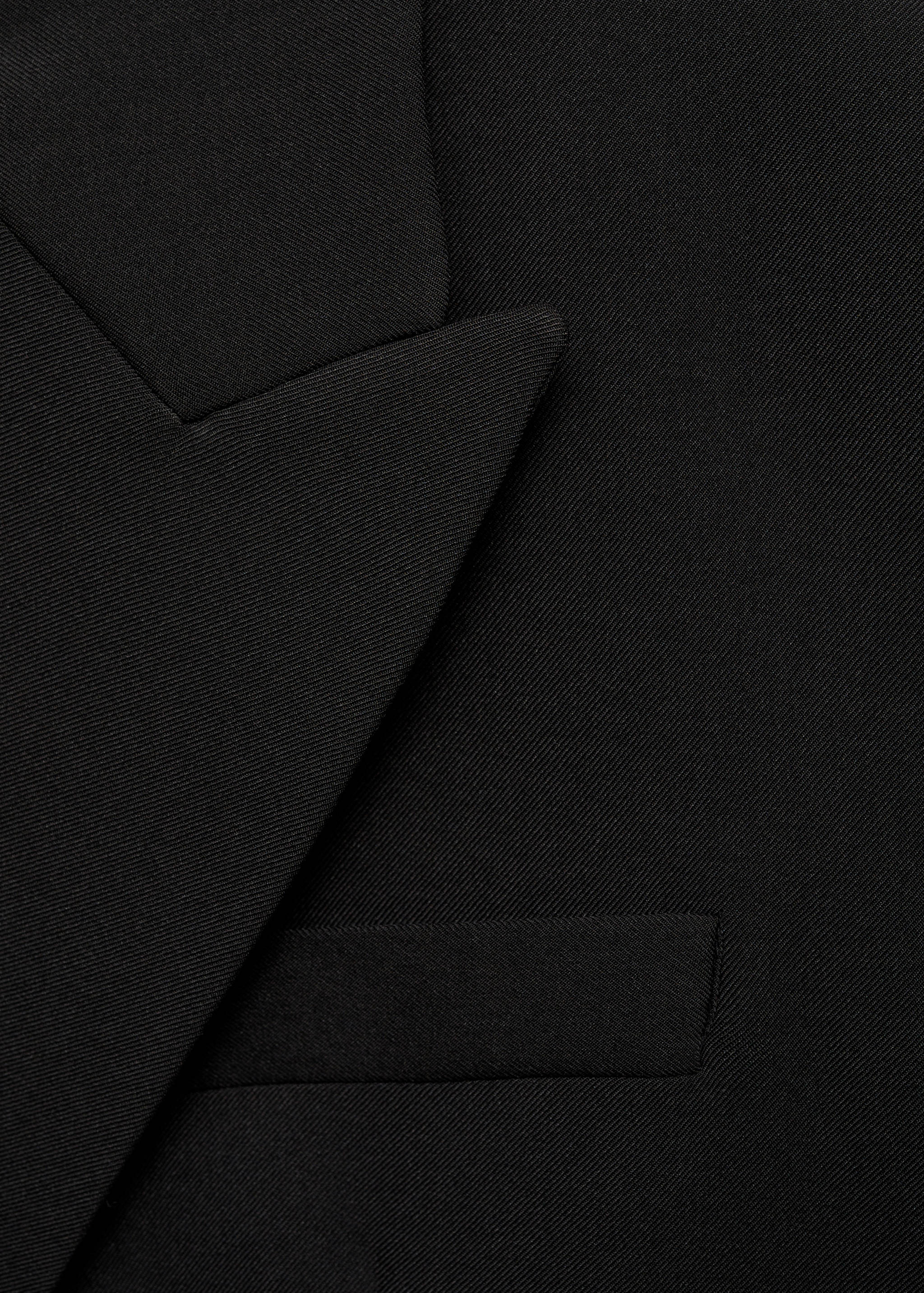 Double-breasted cropped jacket - Details of the article 8