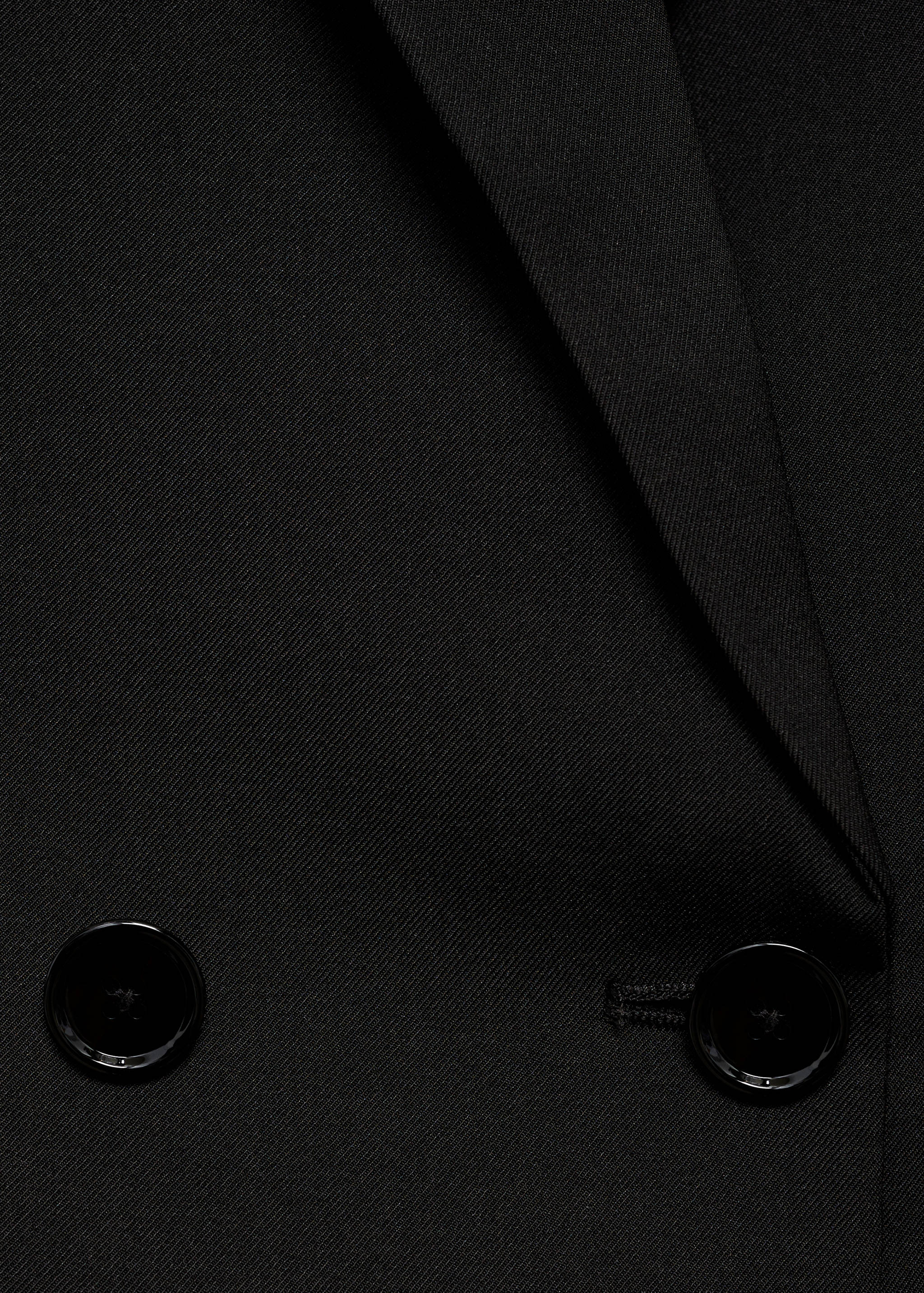 Double-breasted cropped jacket - Details of the article 0