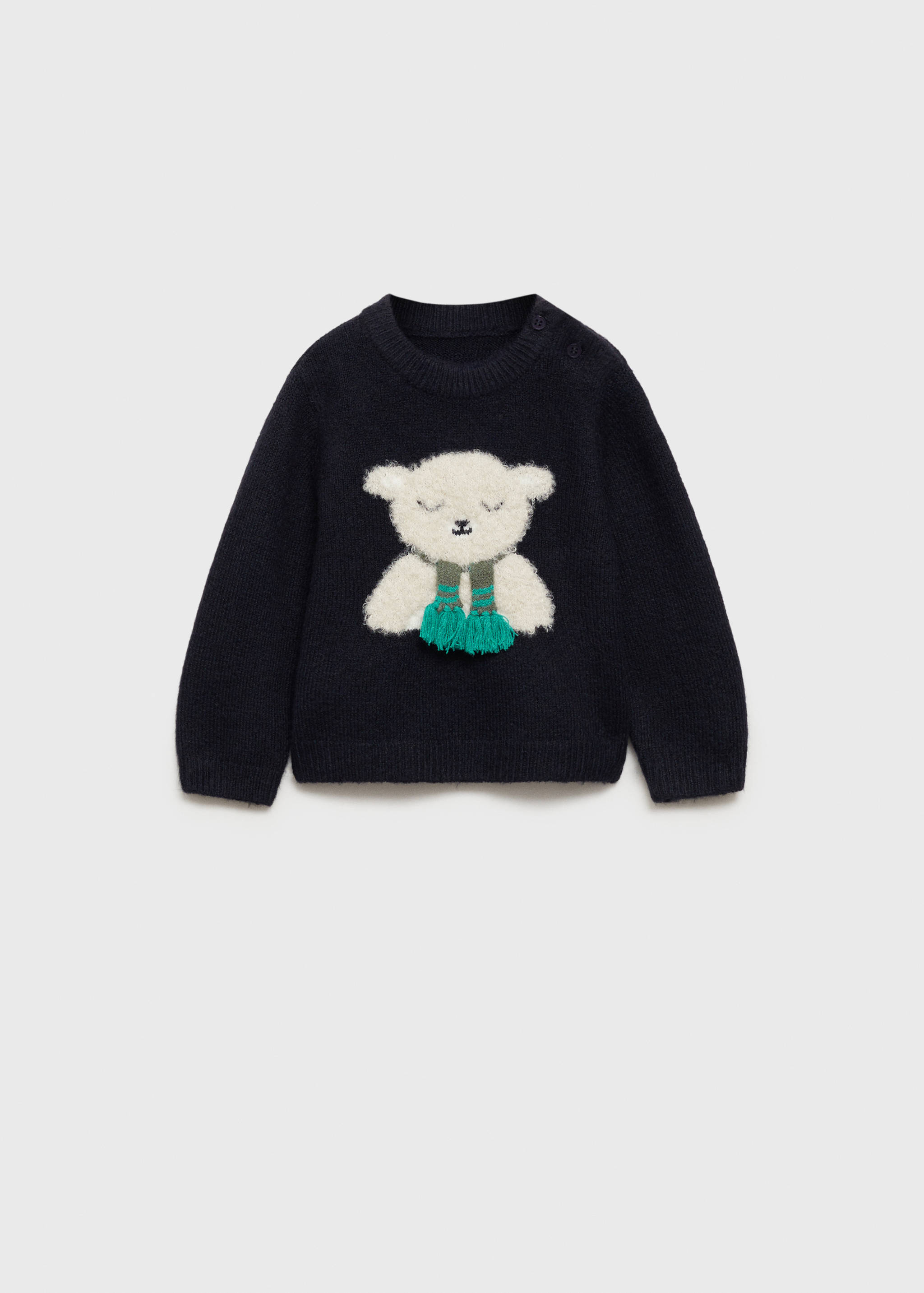 بلوفر حياكة دب صغير - منتج دون نموذج