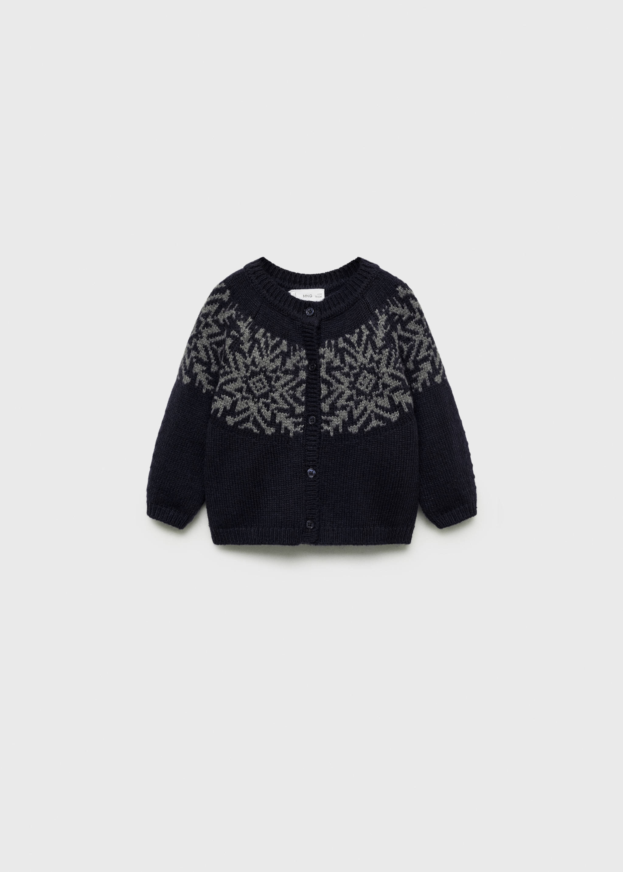 Cárdigan jacquard botones - Artículo sin modelo