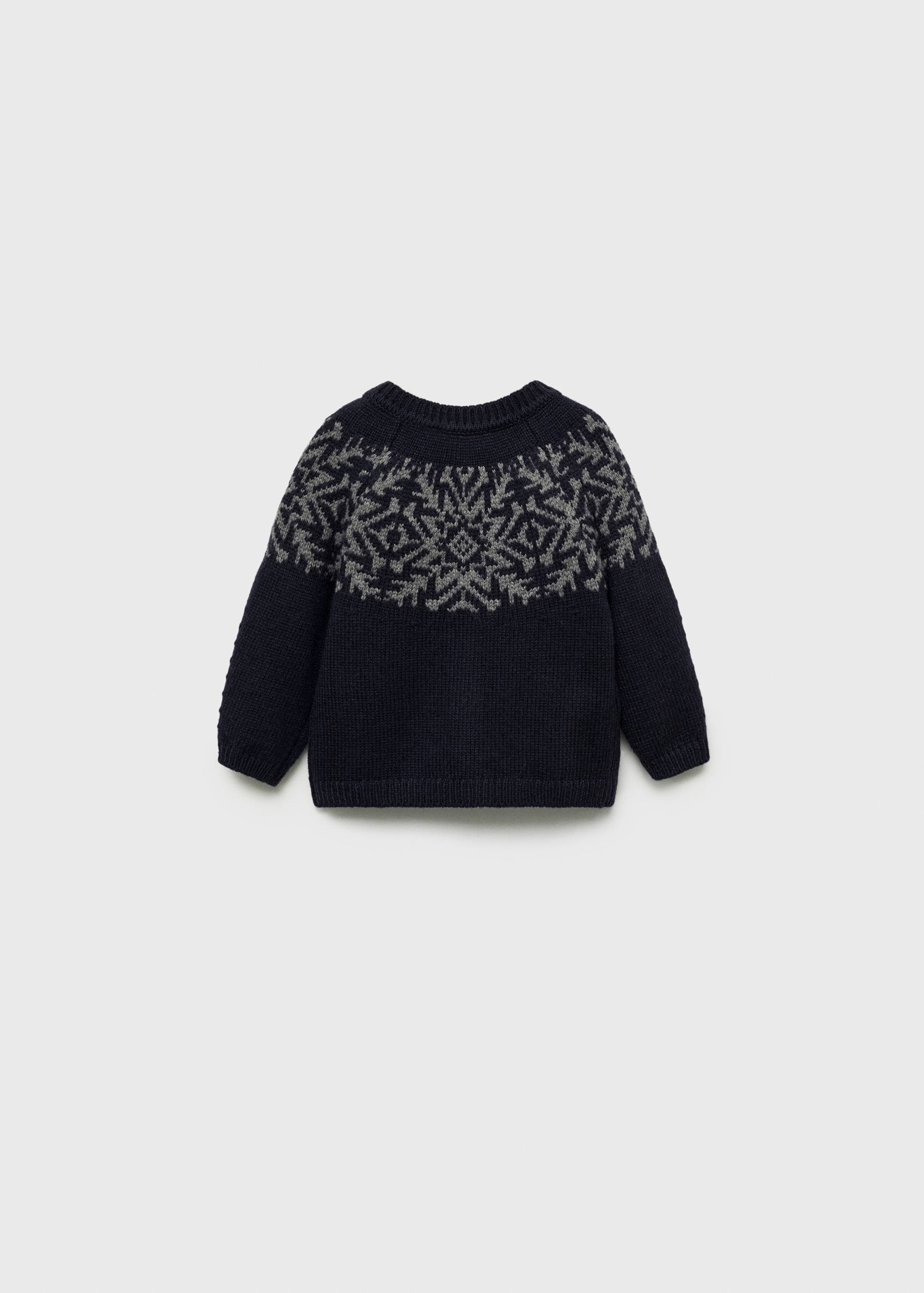 Cárdigan jacquard botones - Reverso del artículo