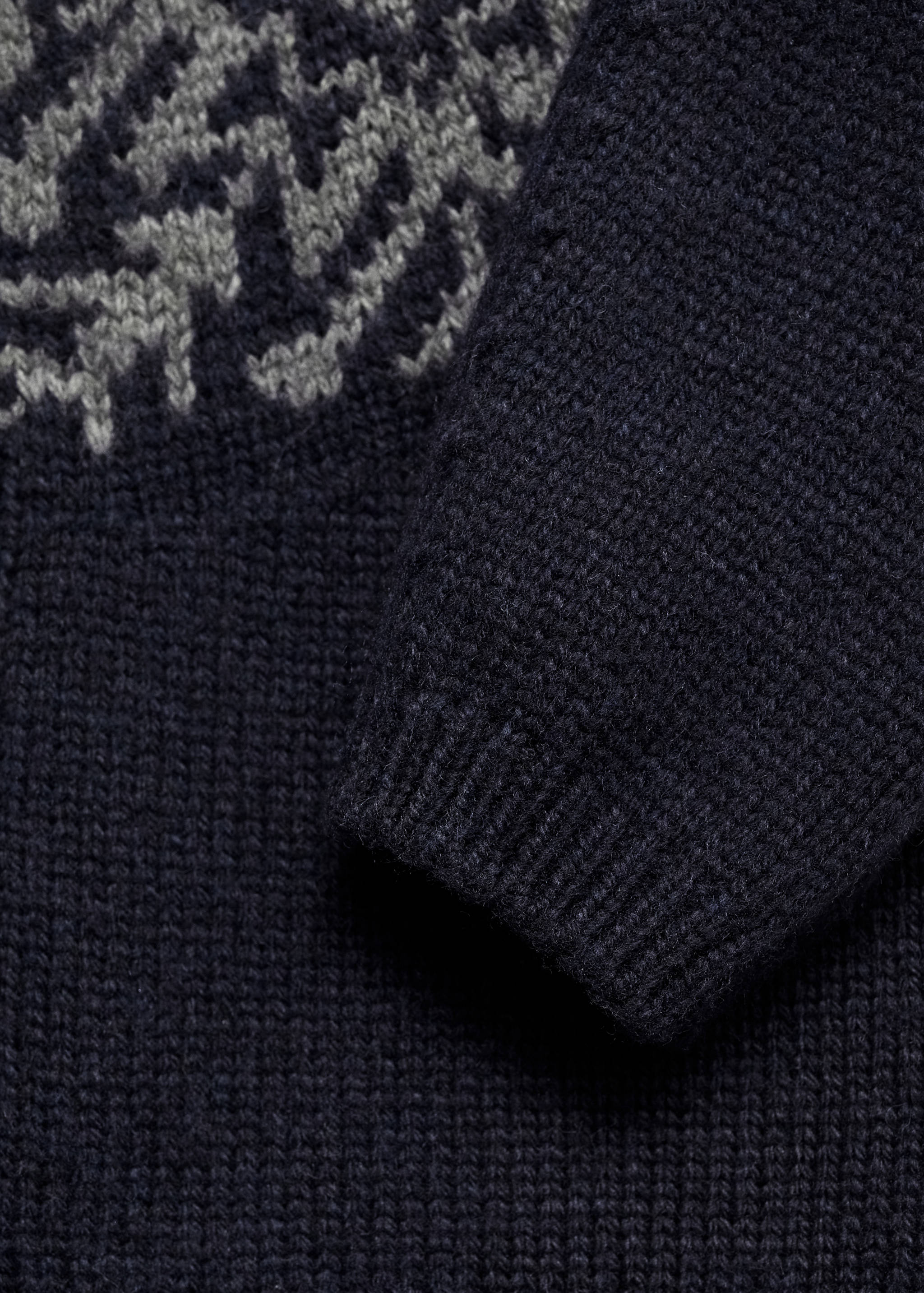 Cárdigan jacquard botones - Detalle del artículo 0