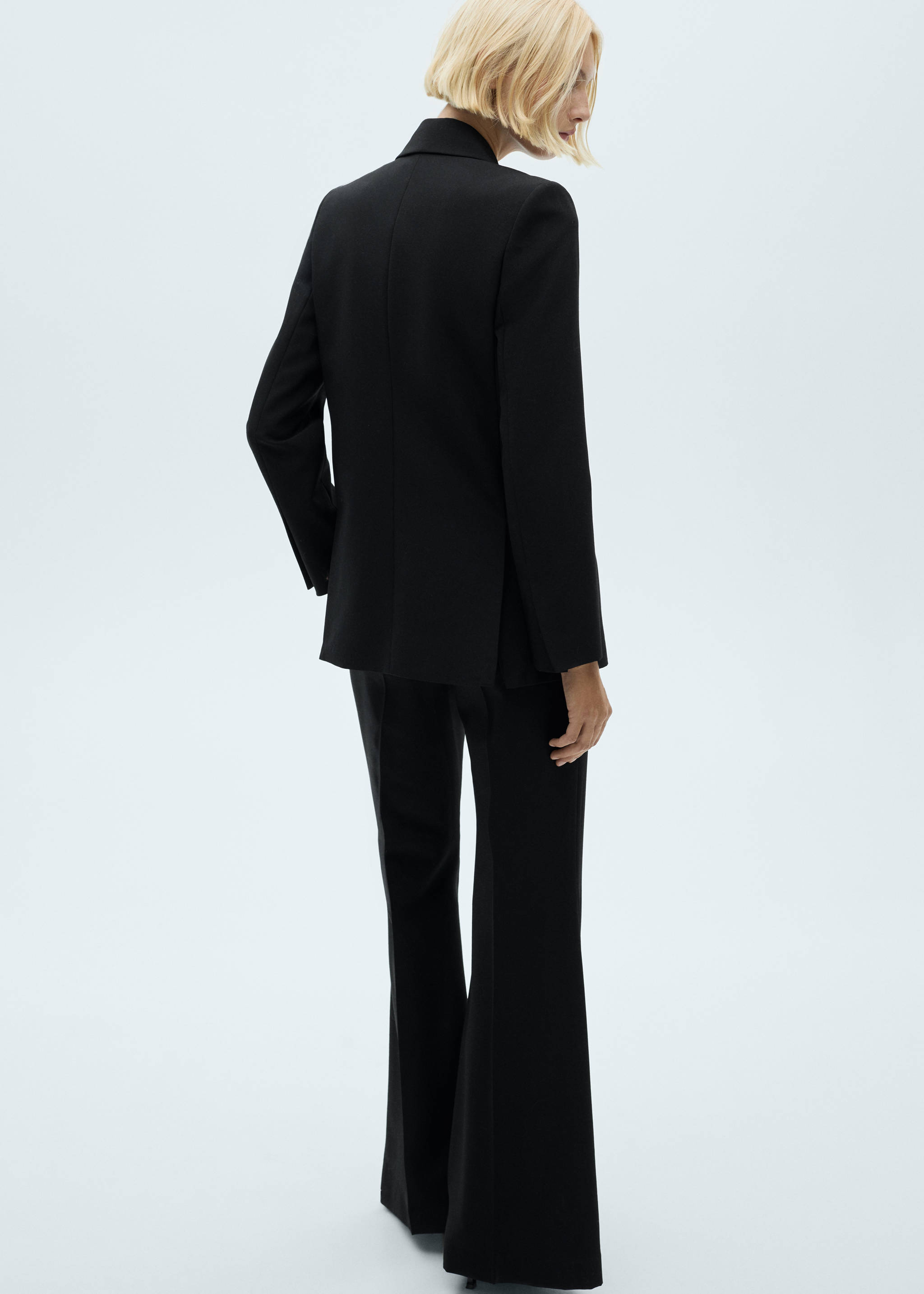 Suit blazer with satin lapels - Reverse of the article
