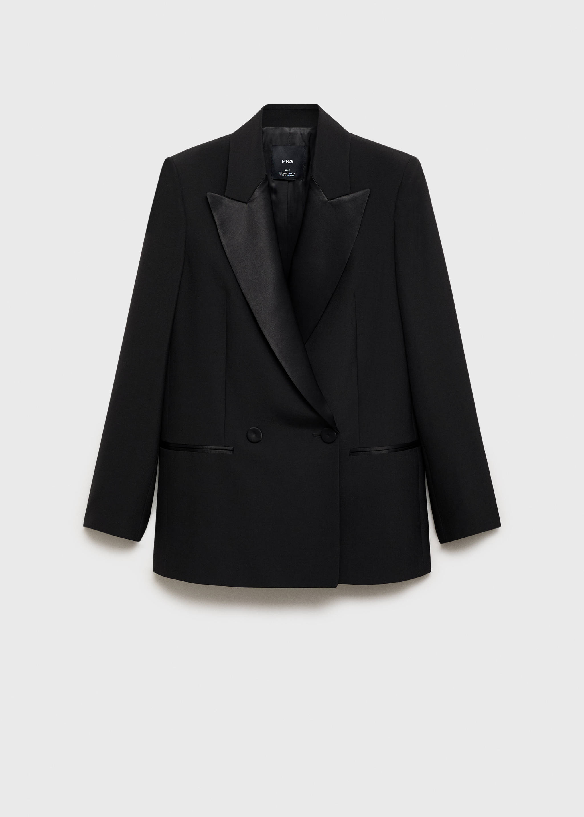 Suit blazer with satin lapels - Article without model
