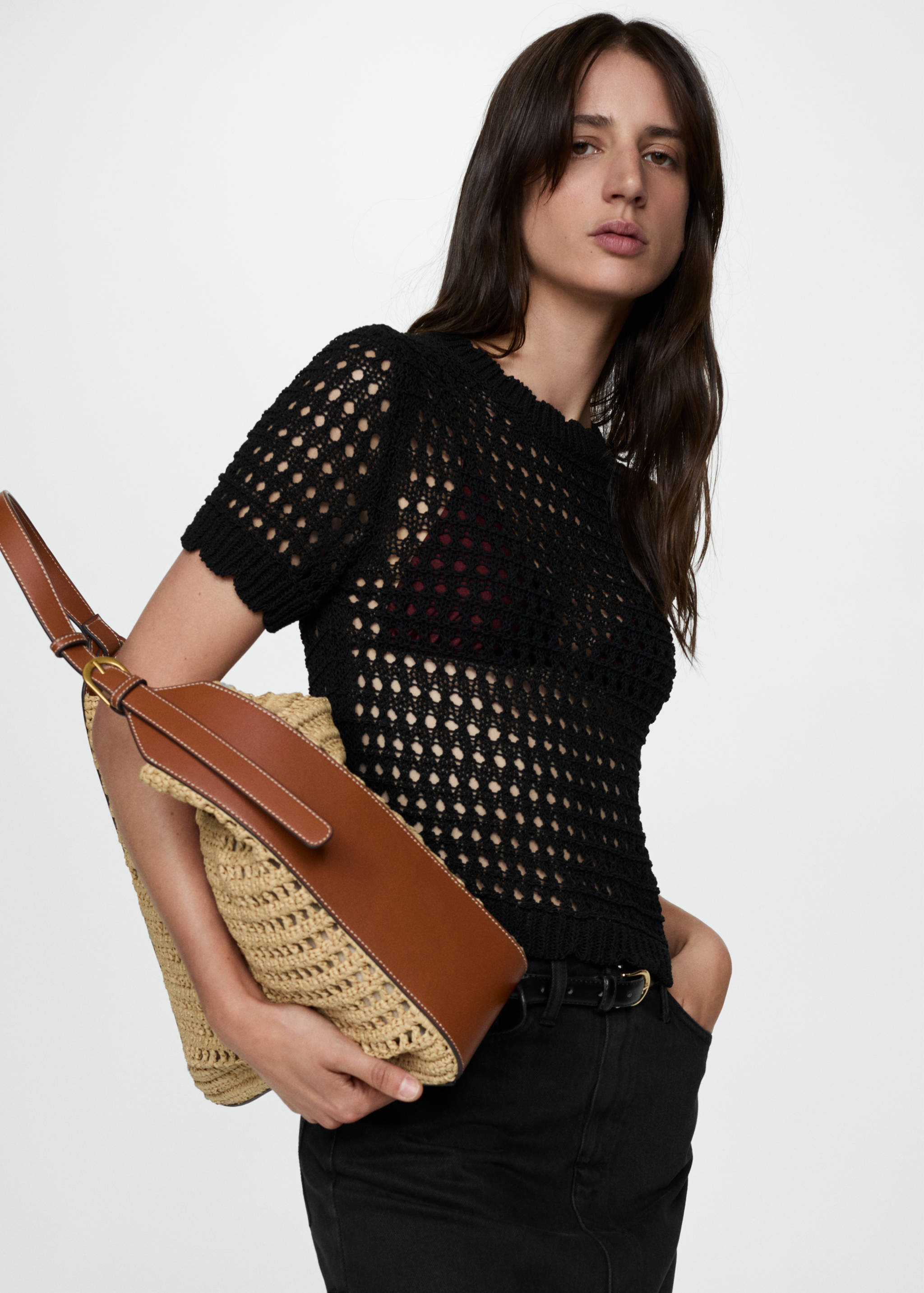 Jupe jean fendue - Détail de l'article 1