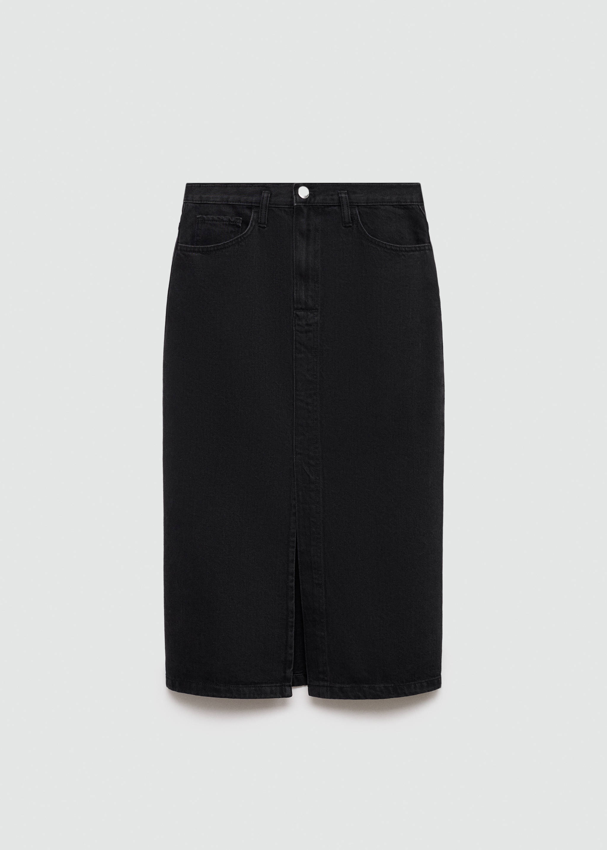 Slit denim skirt - Article without model