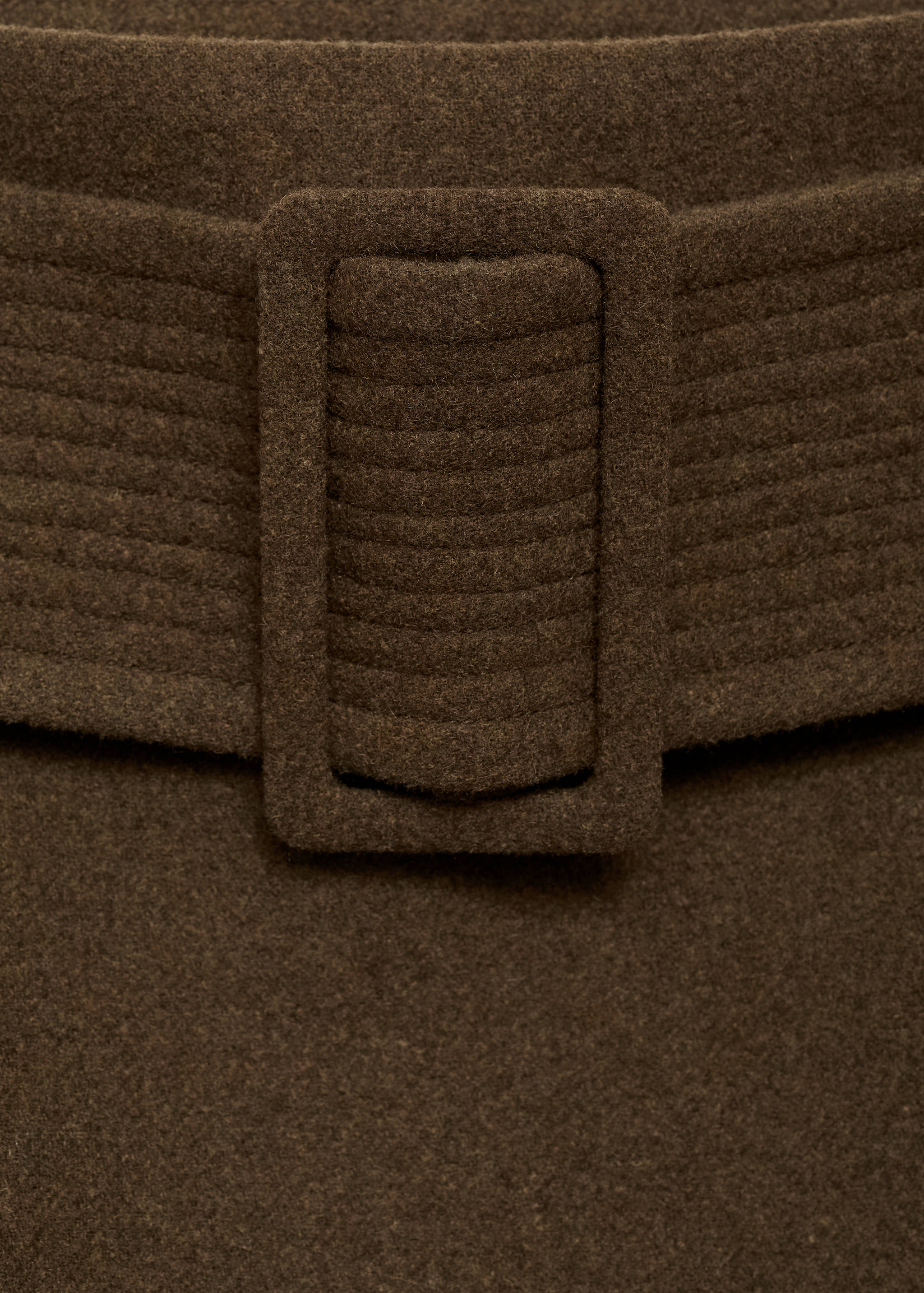 Wool mini-skirt with belt - Details of the article 8