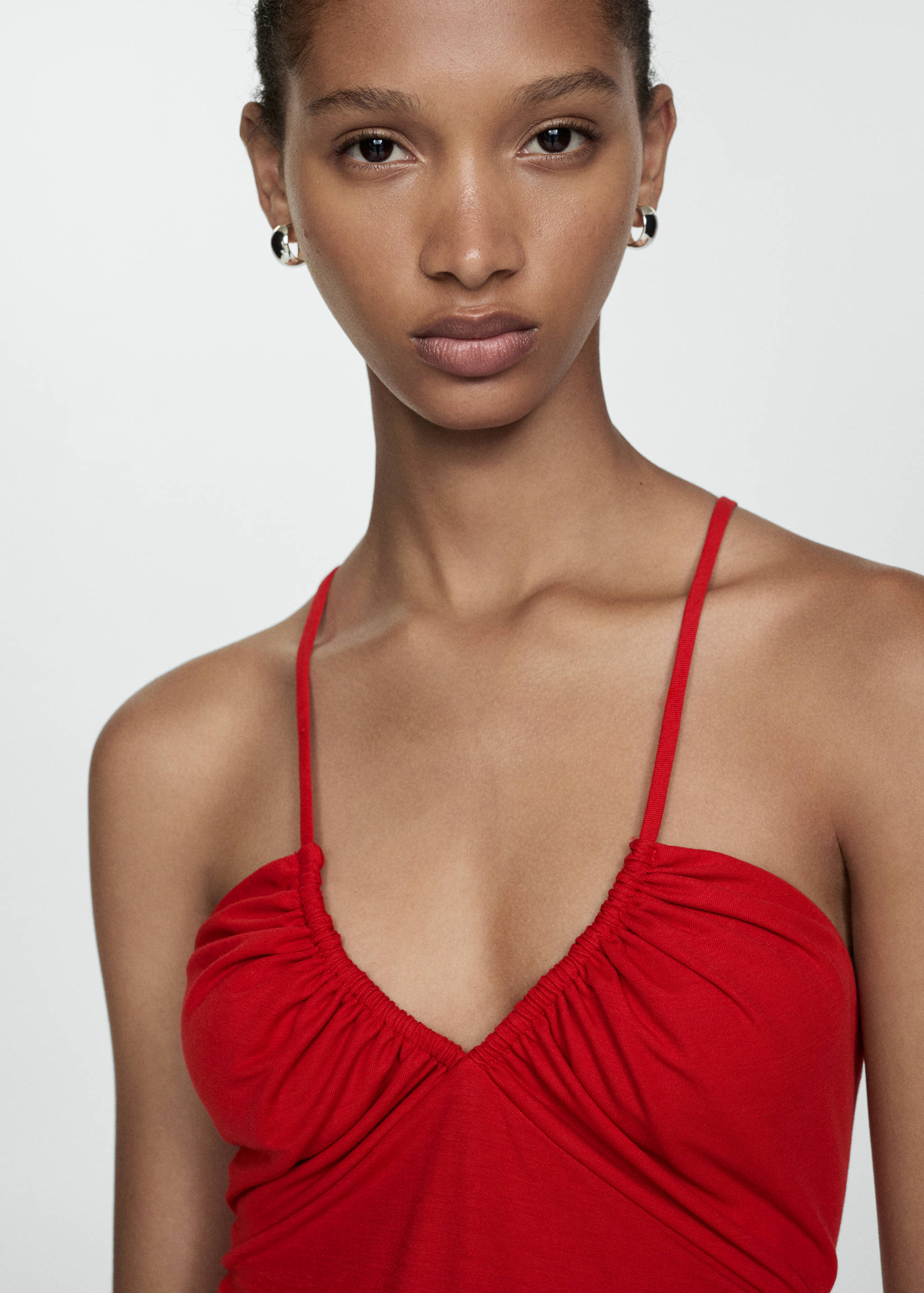 Ruched midi dress - Details of the article 1