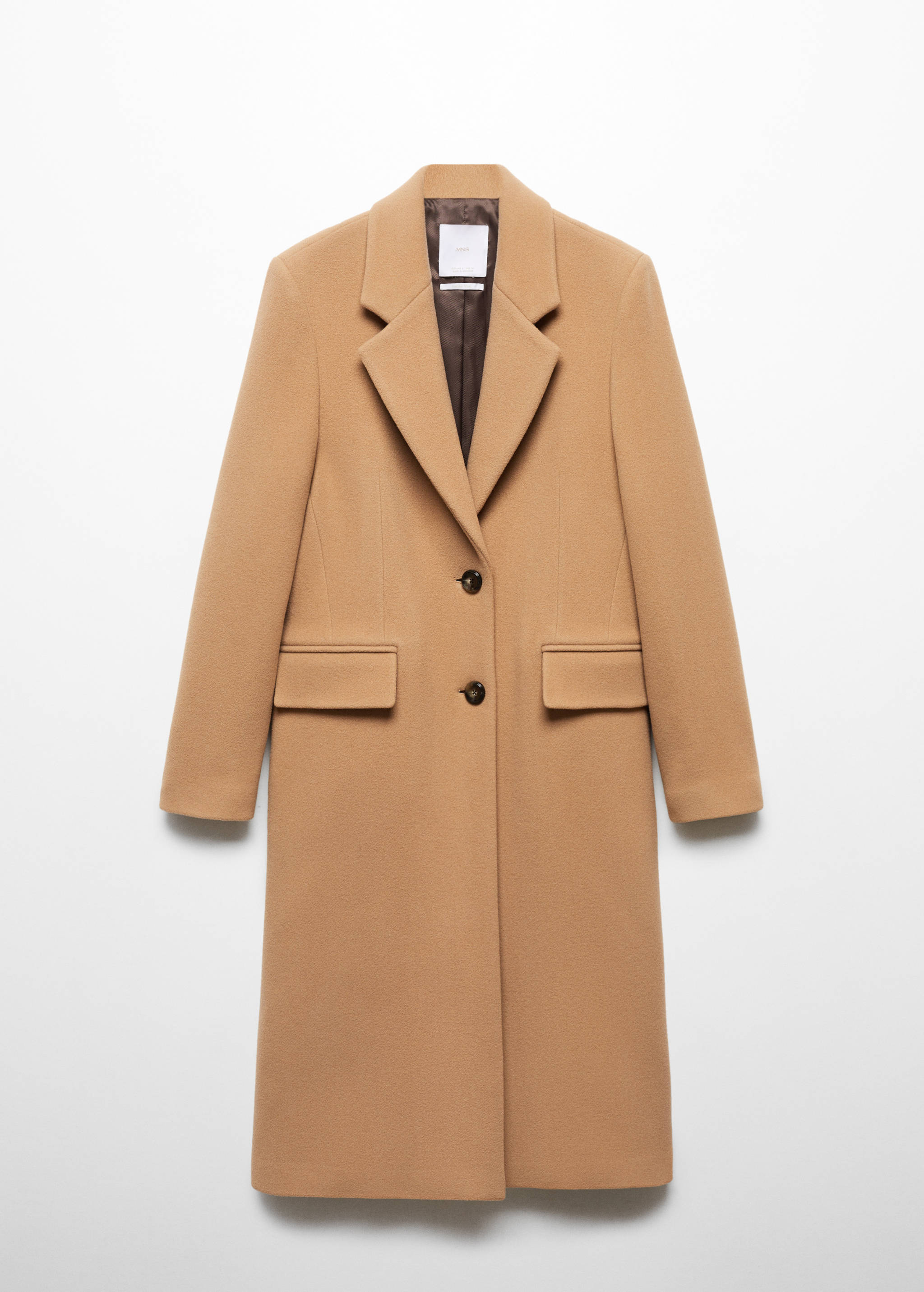Abrigo midi lana virgen - Artículo sin modelo