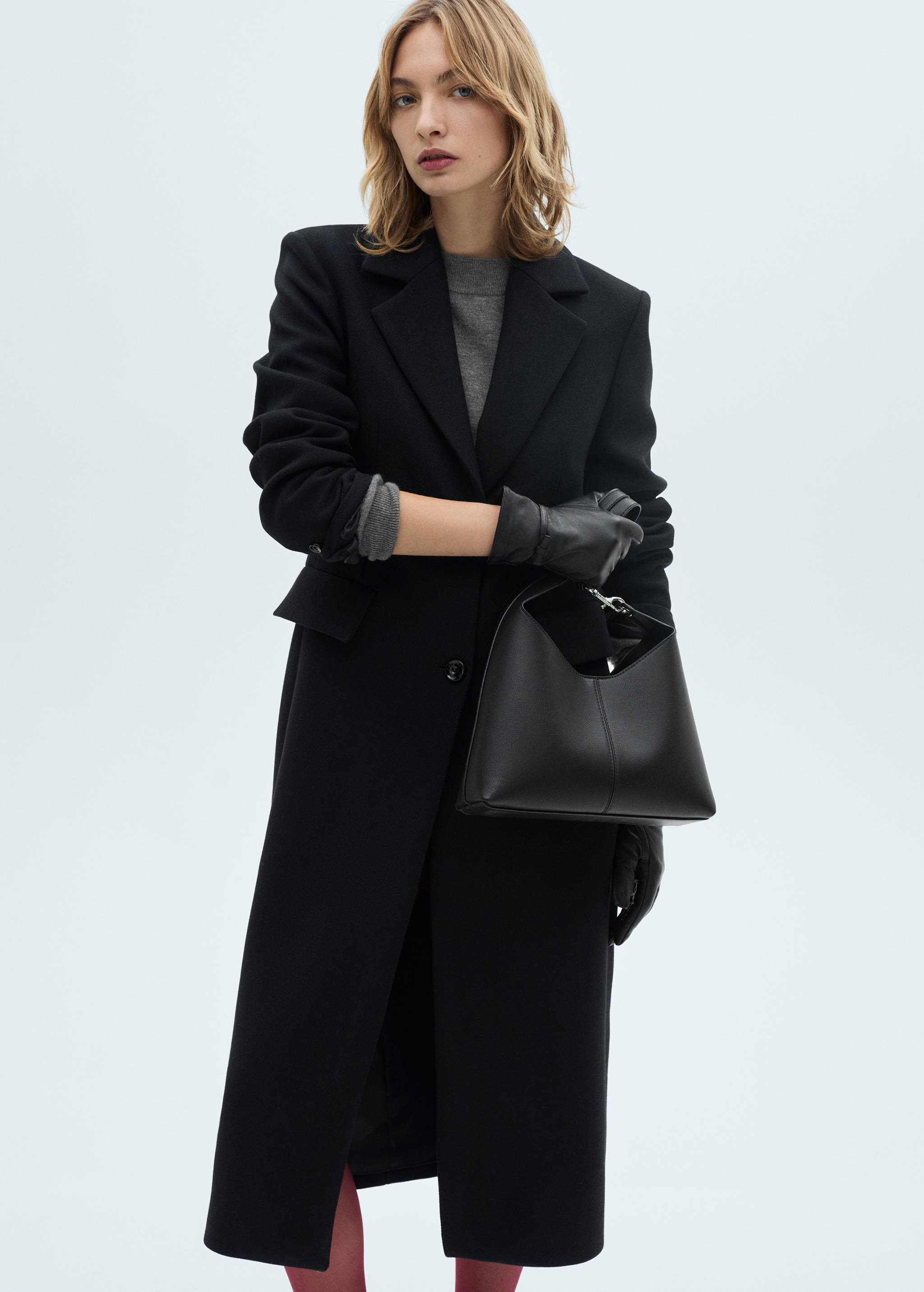 Structured wool coat - Details of the article 1