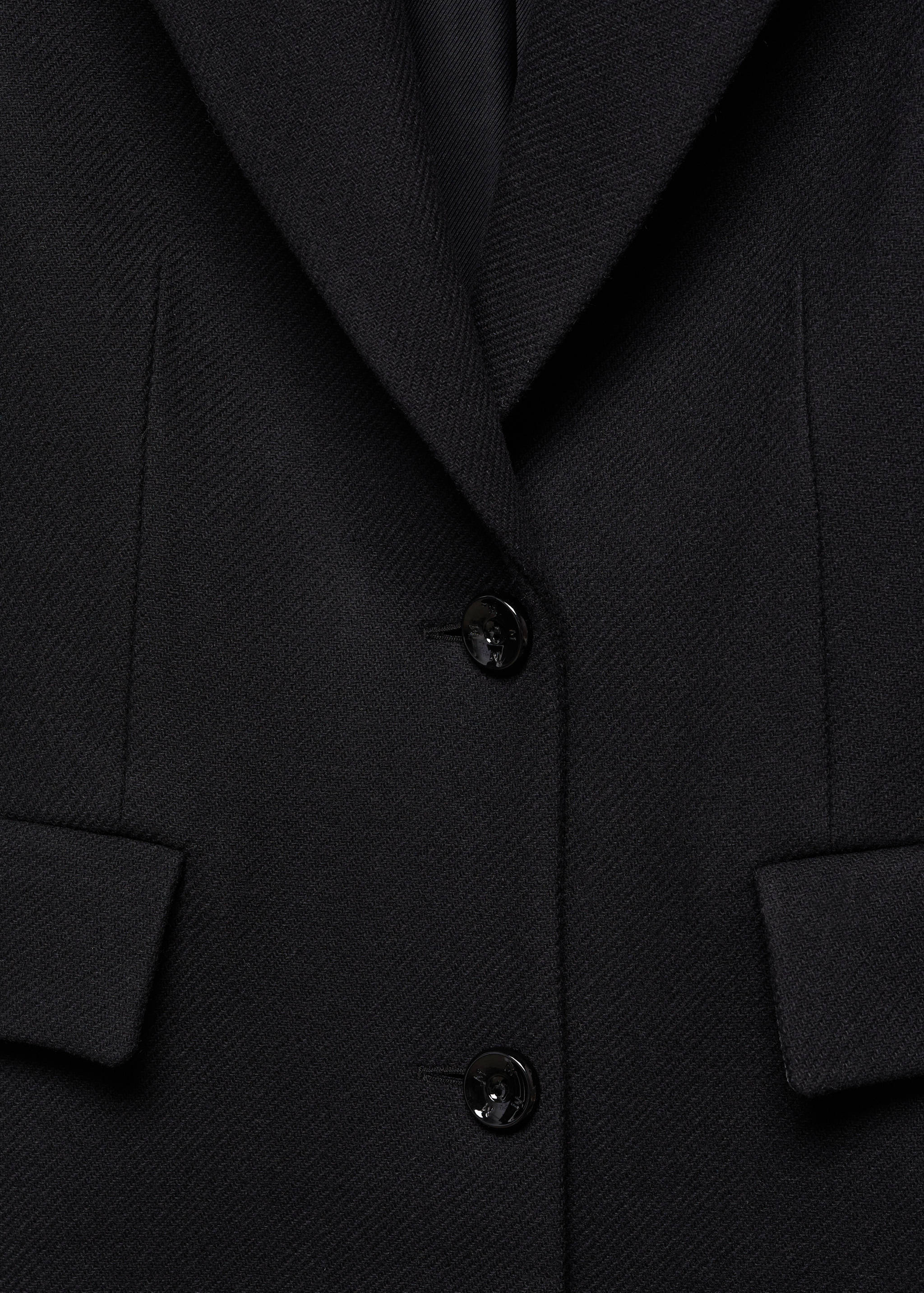 Structured wool coat - Details of the article 8