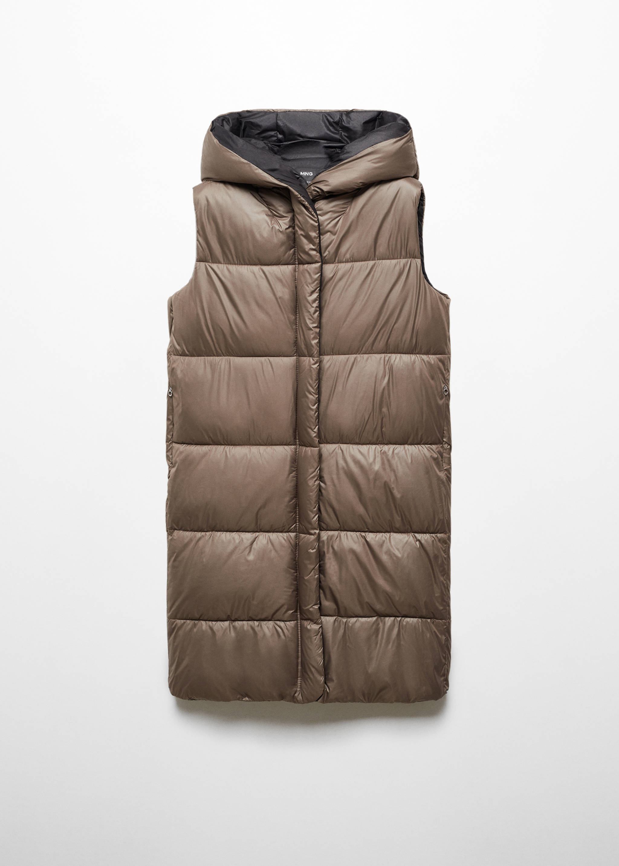 Long puffer vest - Article without model