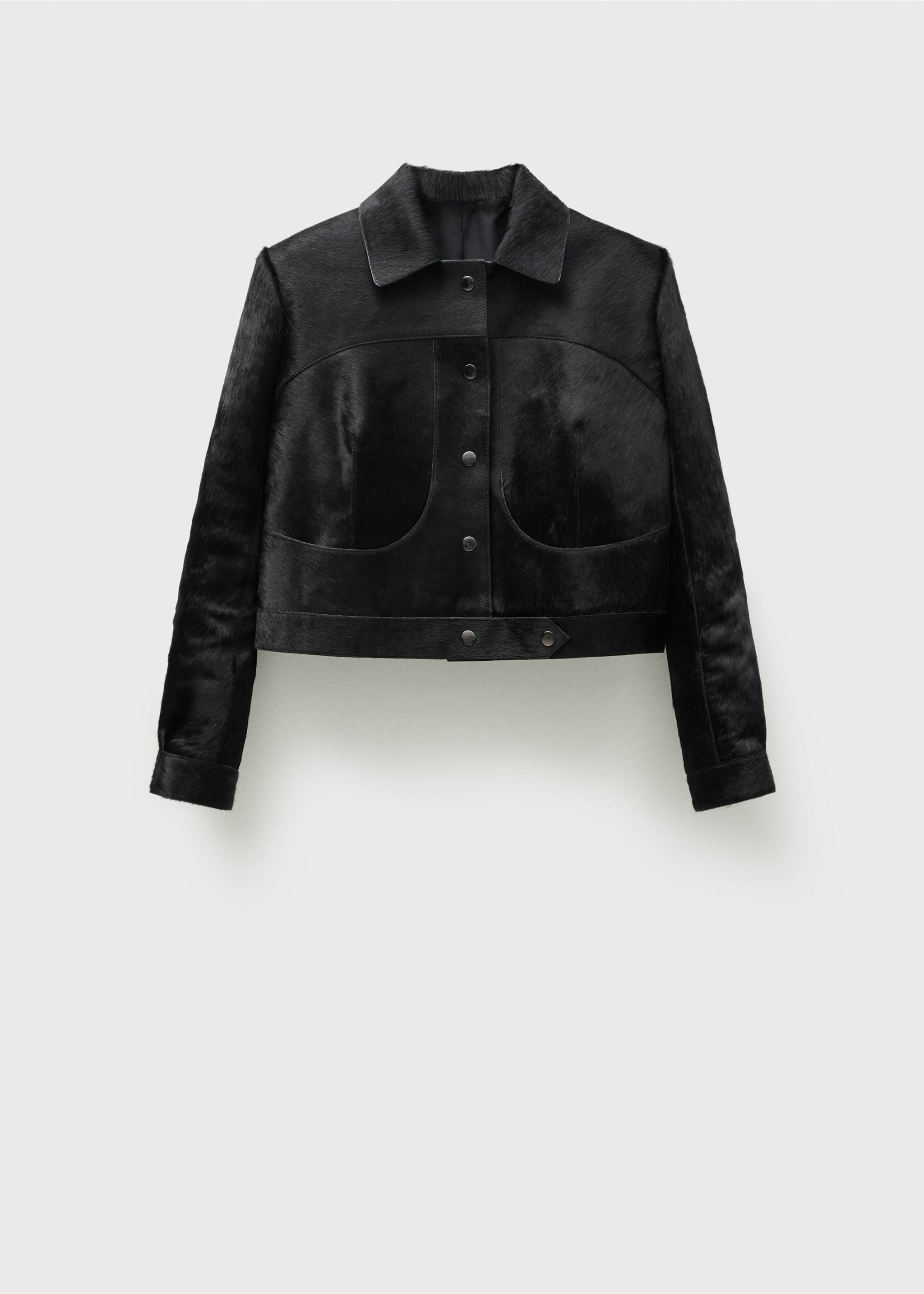 Chaqueta piel pelo - Artículo sin modelo, Negro. Ref: 77956356-00.