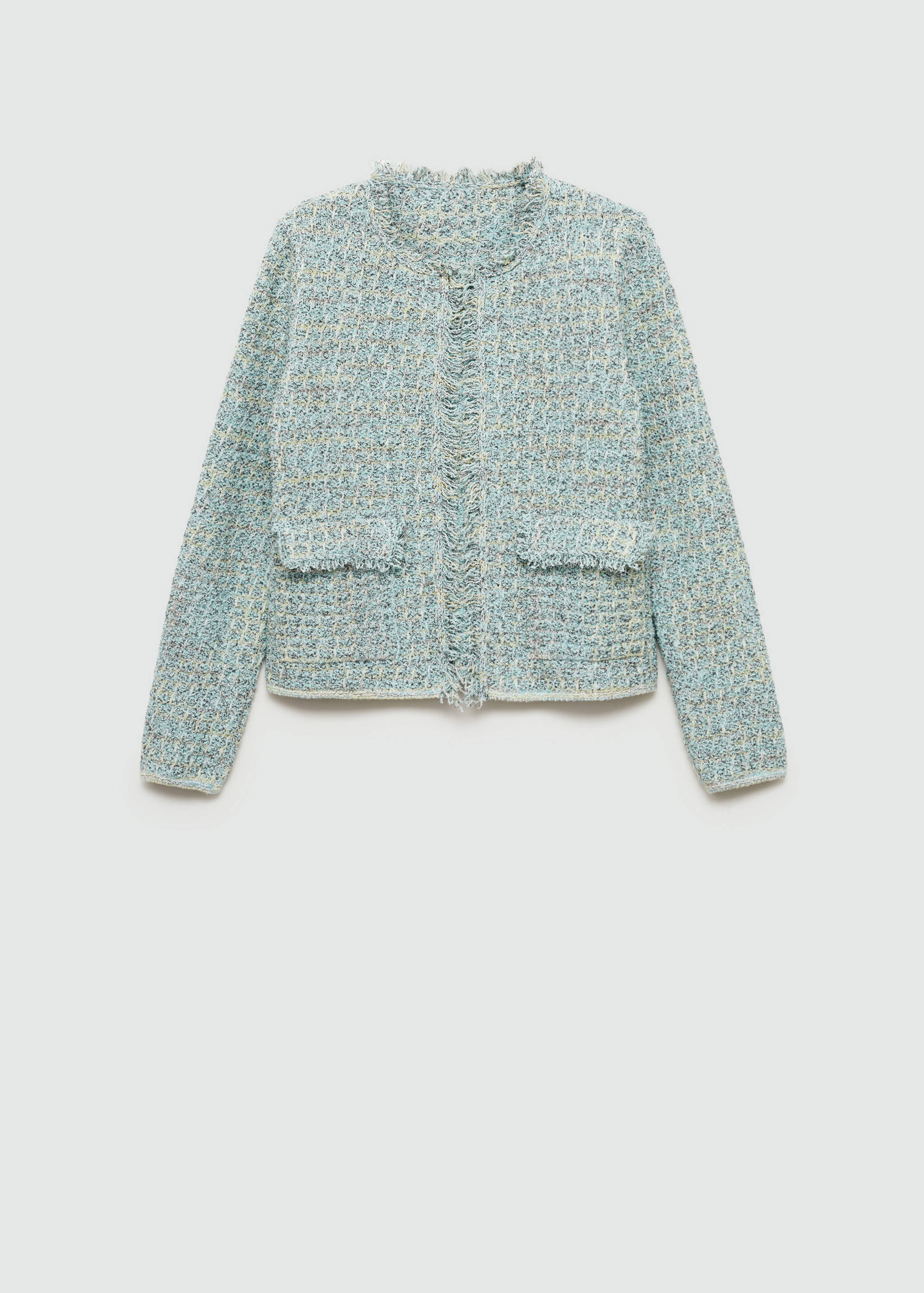 Tweed jacket with frayed ends - Article without model