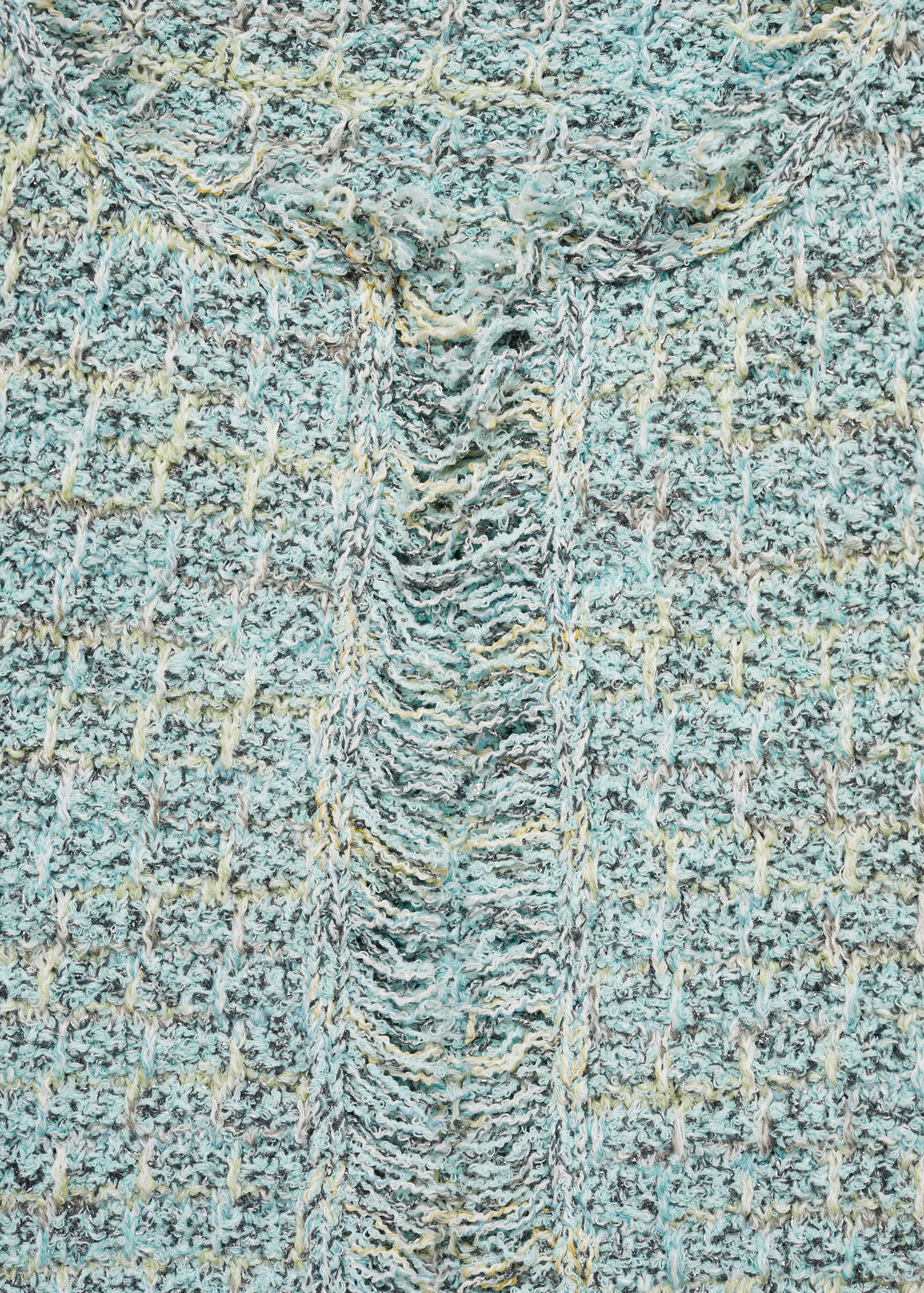 Tweed jacket with frayed ends - Details of the article 8