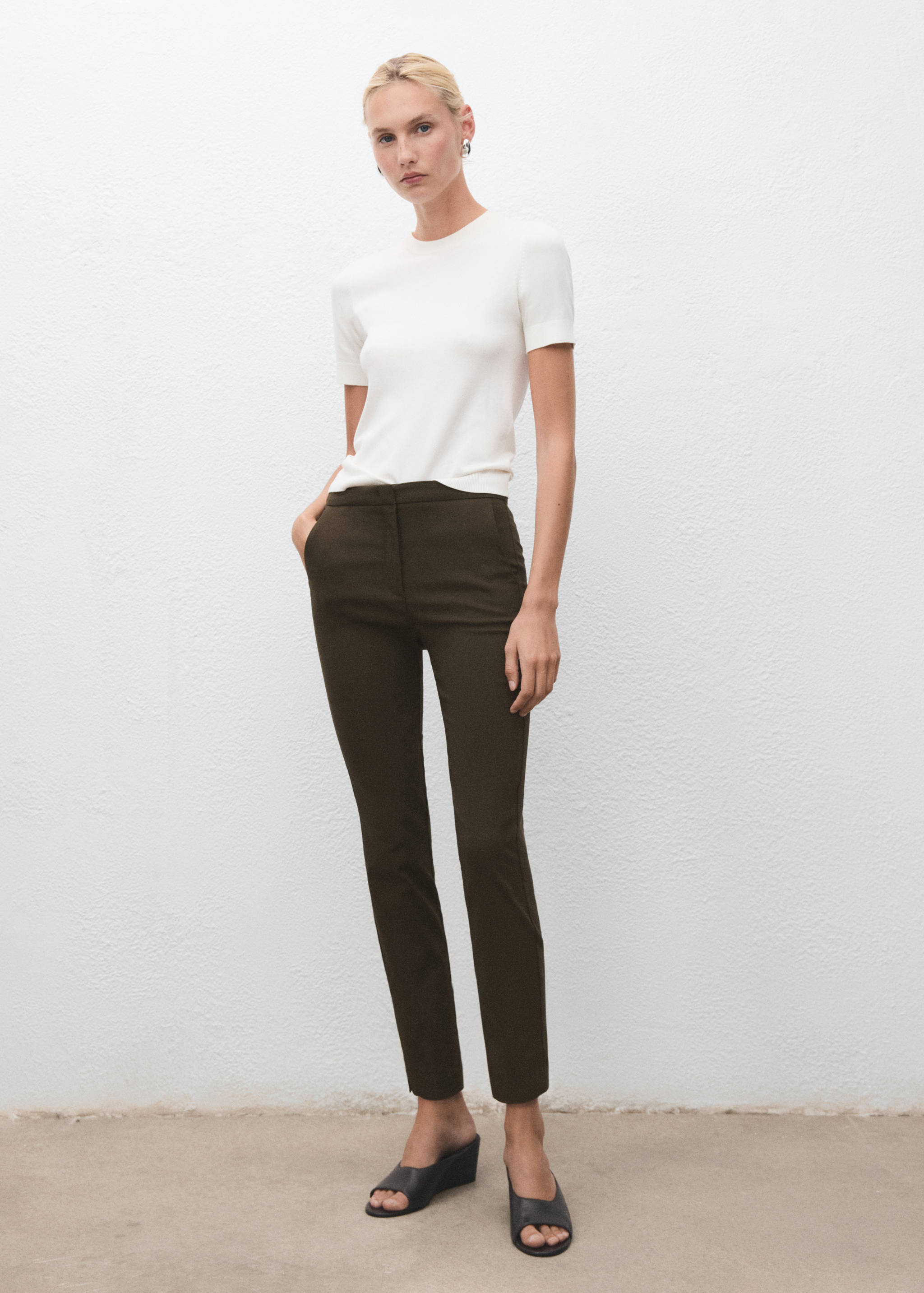 Crop skinny trousers - General plane
