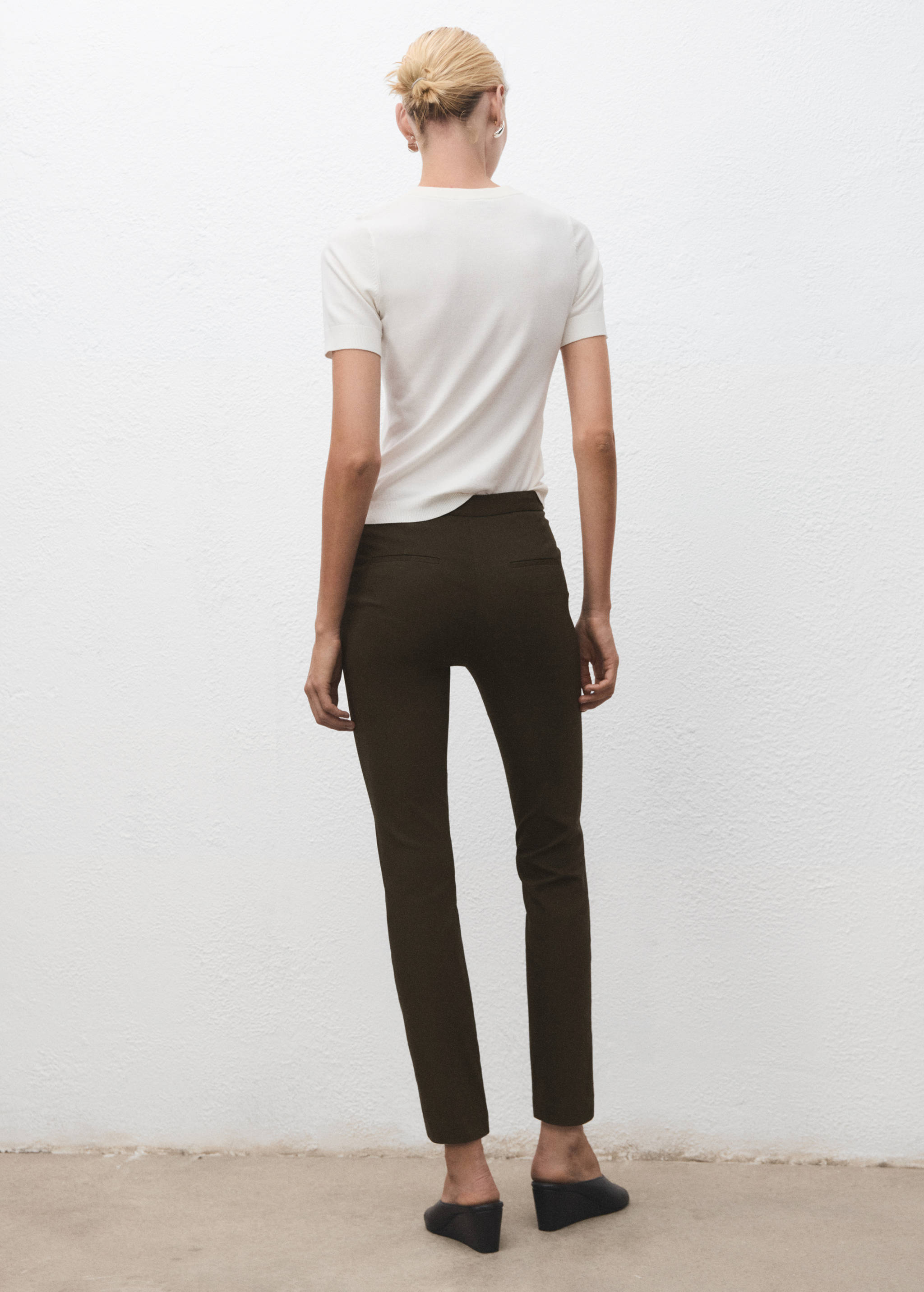Crop skinny trousers - Reverse of the article