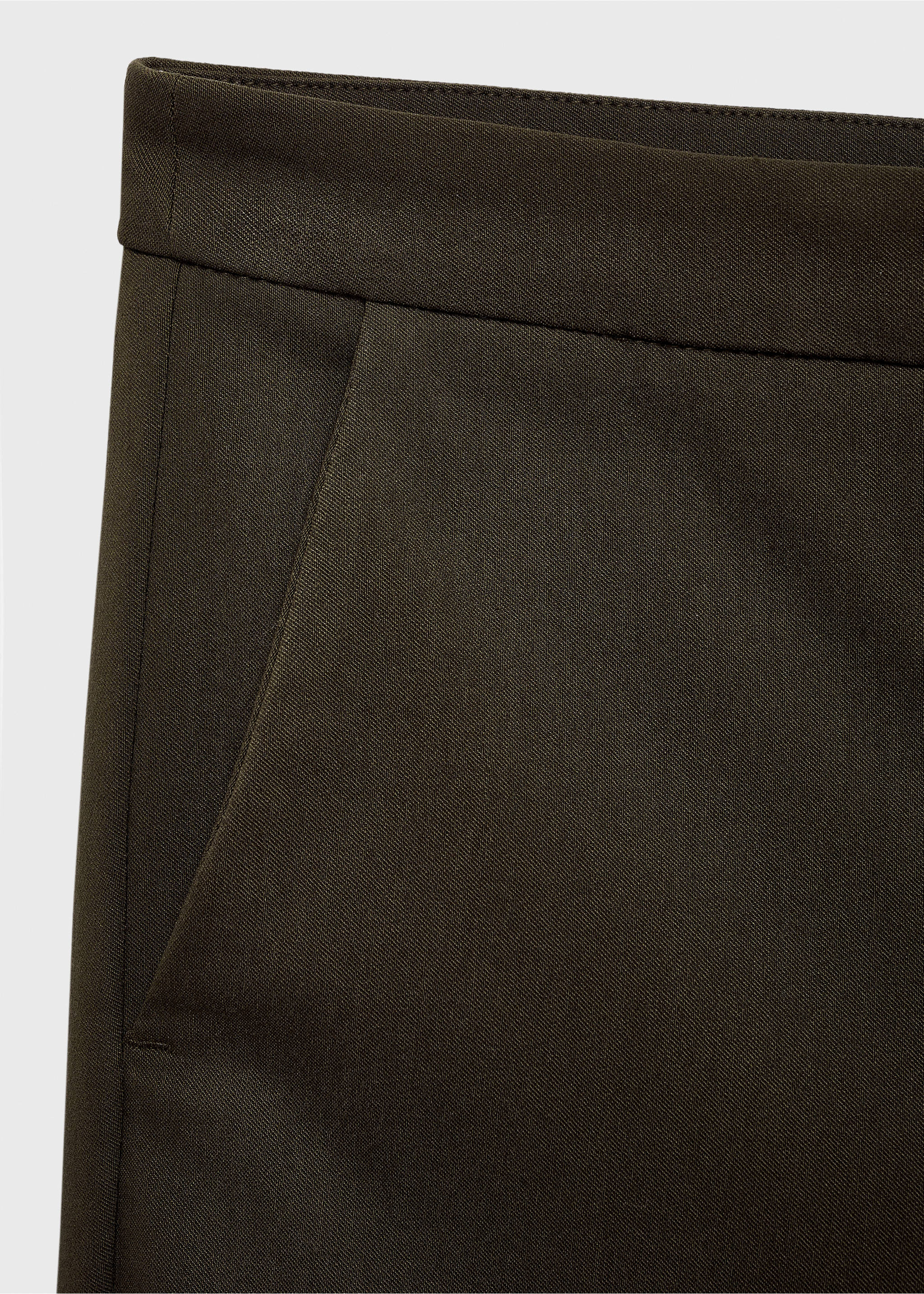 Pantalón skinny crop - Detalle del artículo 8, Khaki. Ref: 83700555-00.