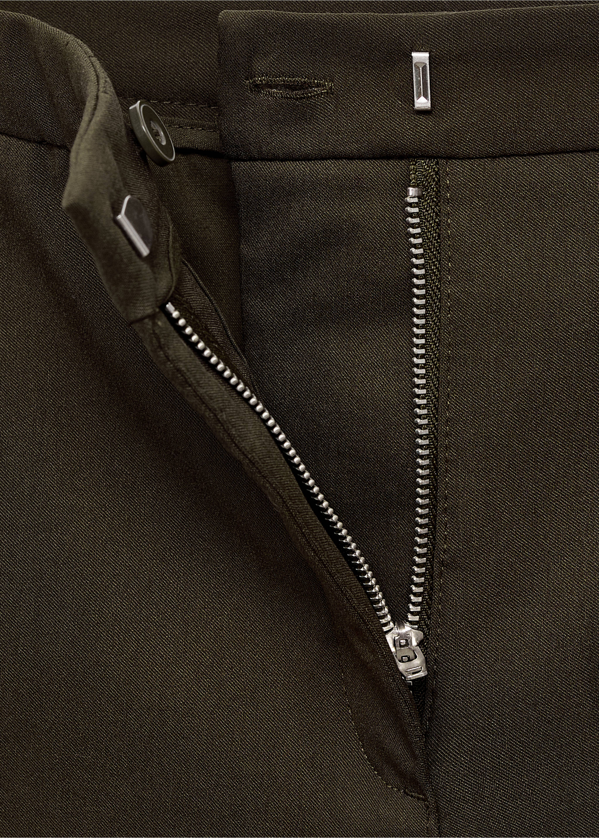Pantalón skinny crop - Detalle del artículo 0, Khaki. Ref: 83700555-00.