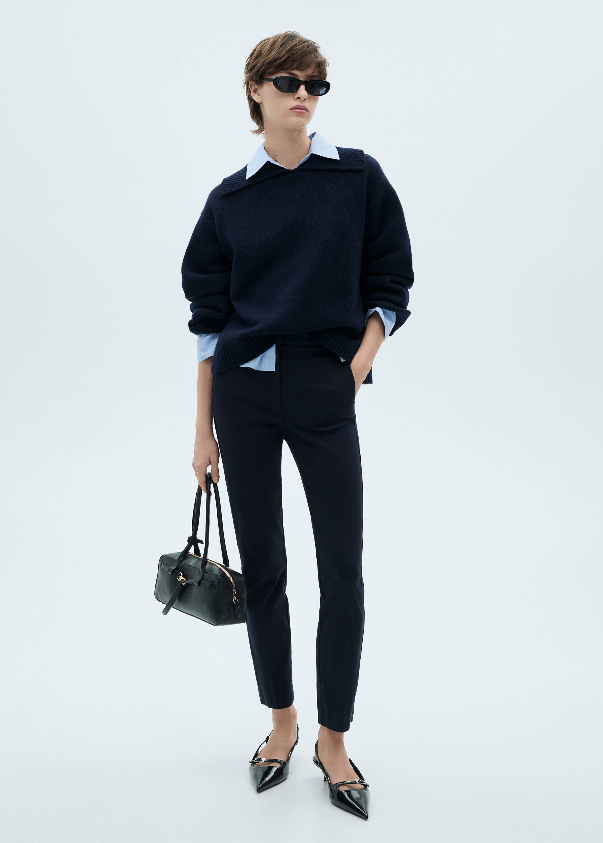 Crop skinny trousers - General plane