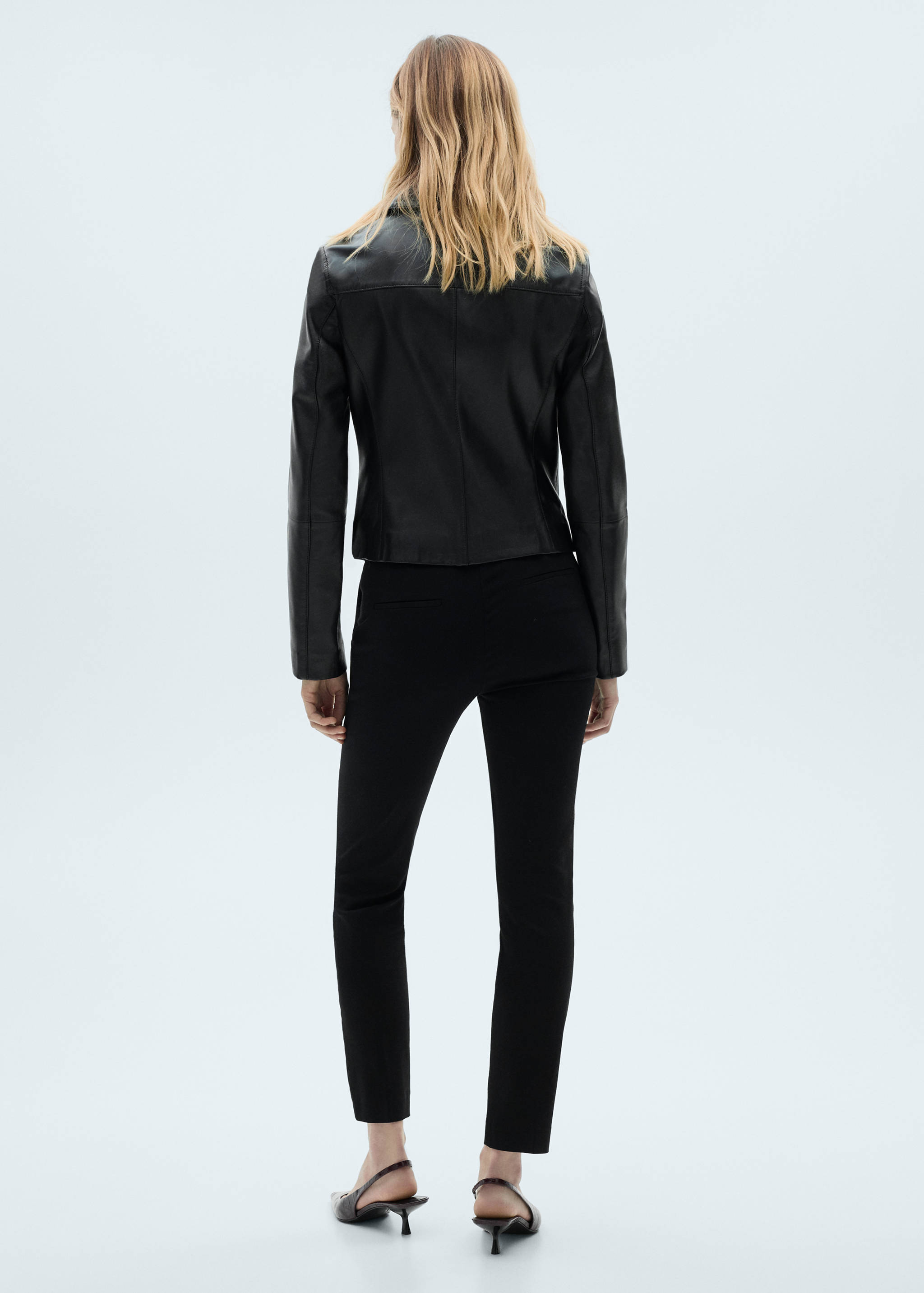 Crop skinny trousers - Reverse of the article