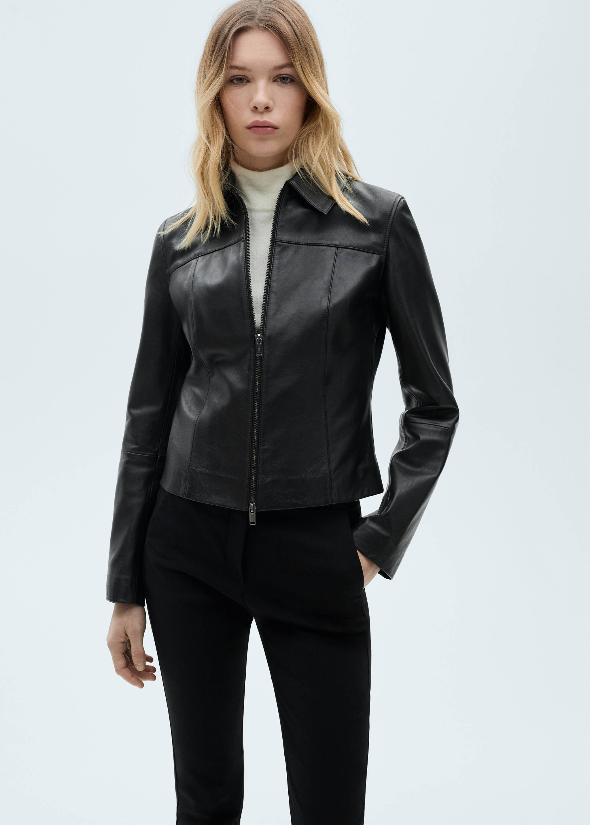 Crop skinny trousers - Details of the article 1