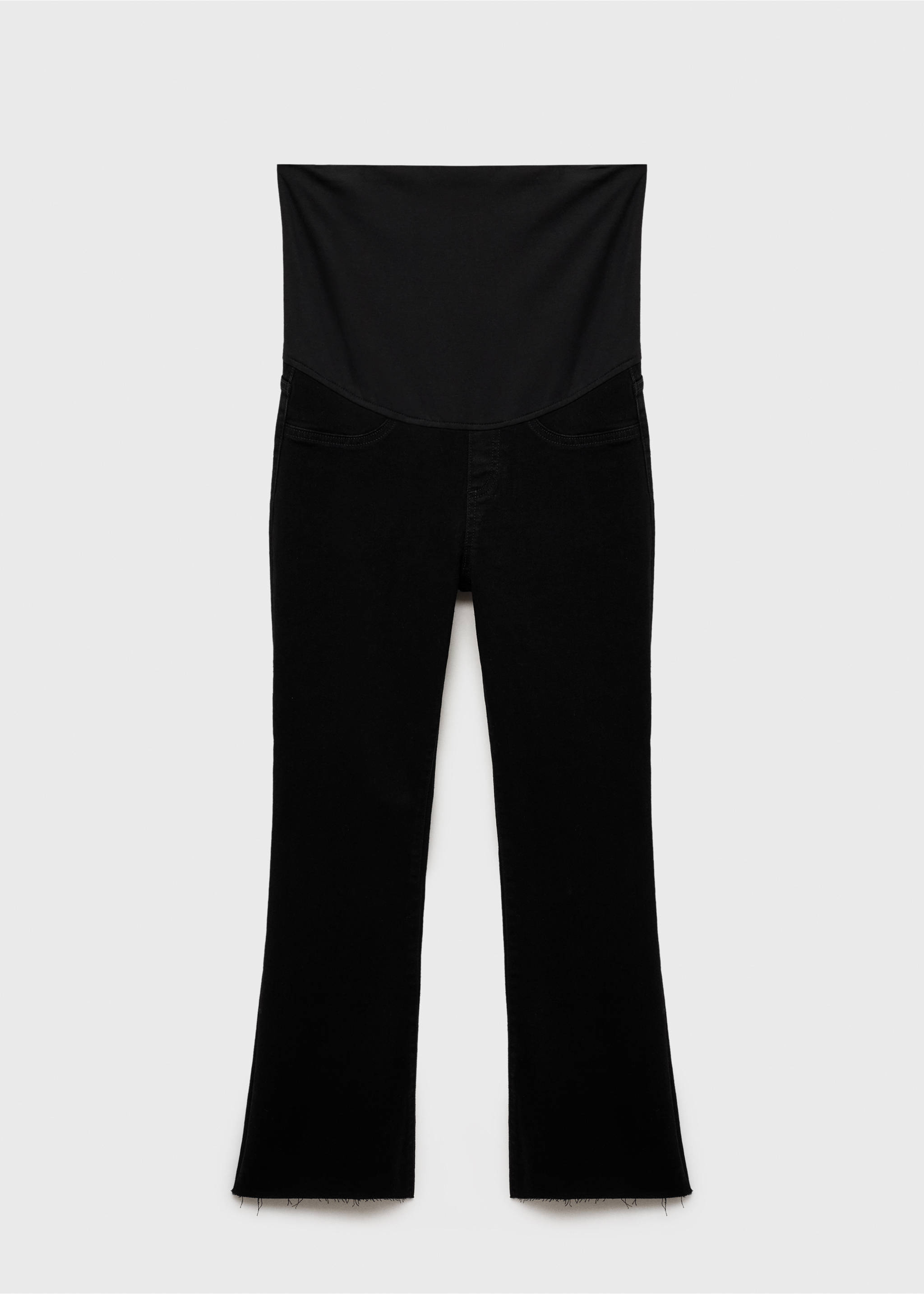 Jean de grossesse flare crop - Article sans modèle, Black denim. Ref: 87000217-00.