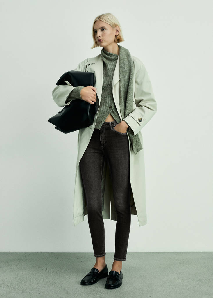 Mid-rise skinny jeans — Open Grey
